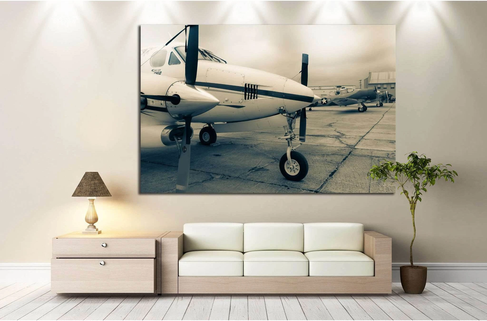 Aircraft №147 Ready to Hang Canvas Print - Zellart Canvas Prints ALL_Products, wd-147
