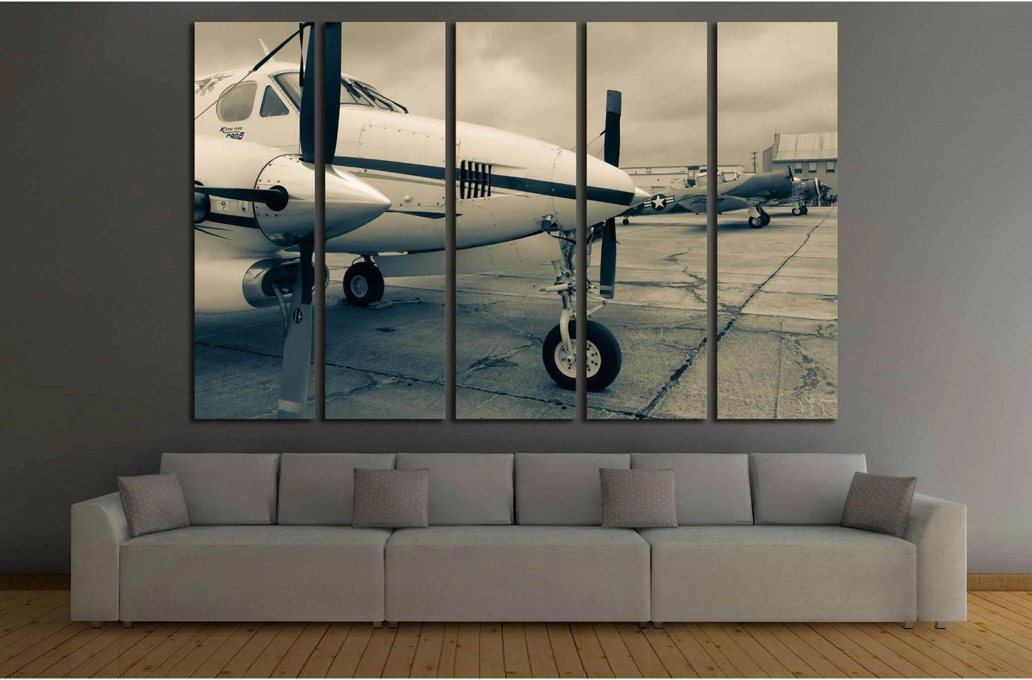 Aircraft №147 Ready to Hang Canvas Print - Zellart Canvas Prints ALL_Products, wd-147