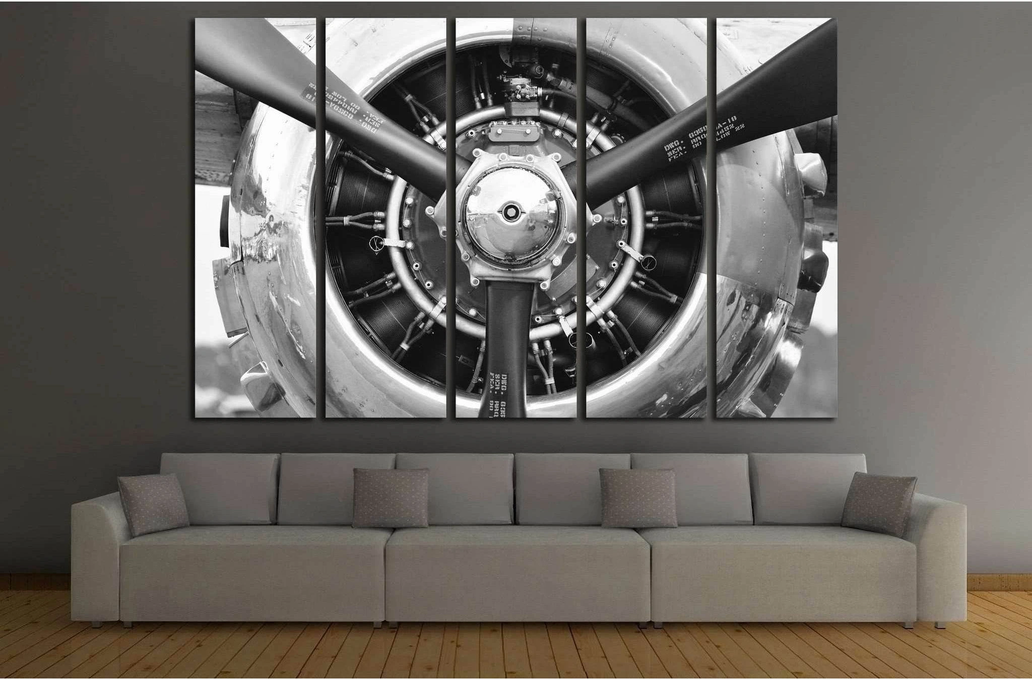 Aircraft Propeller №174 Ready to Hang Canvas Print - Zellart Canvas Prints ALL_Products, wd-174