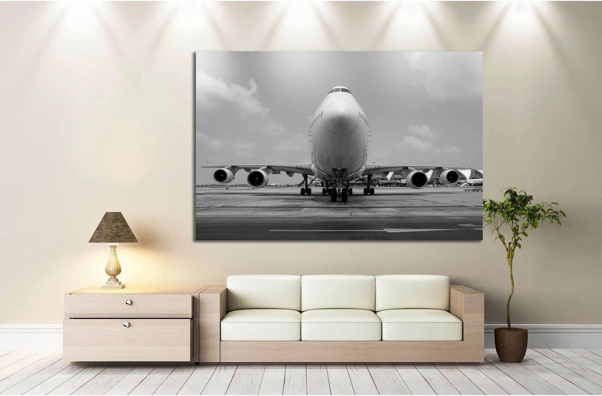 Airplane №143 Ready to Hang Canvas Print - Zellart Canvas Prints ALL_Products, wd-143