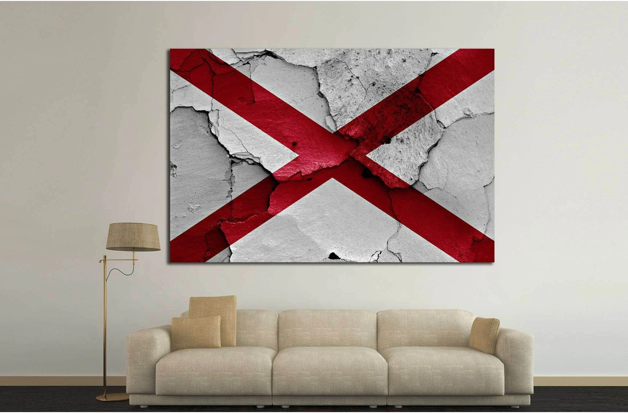 Alabama №653 Ready to Hang Canvas Print - Zellart Canvas Prints ALL_Products, s-653