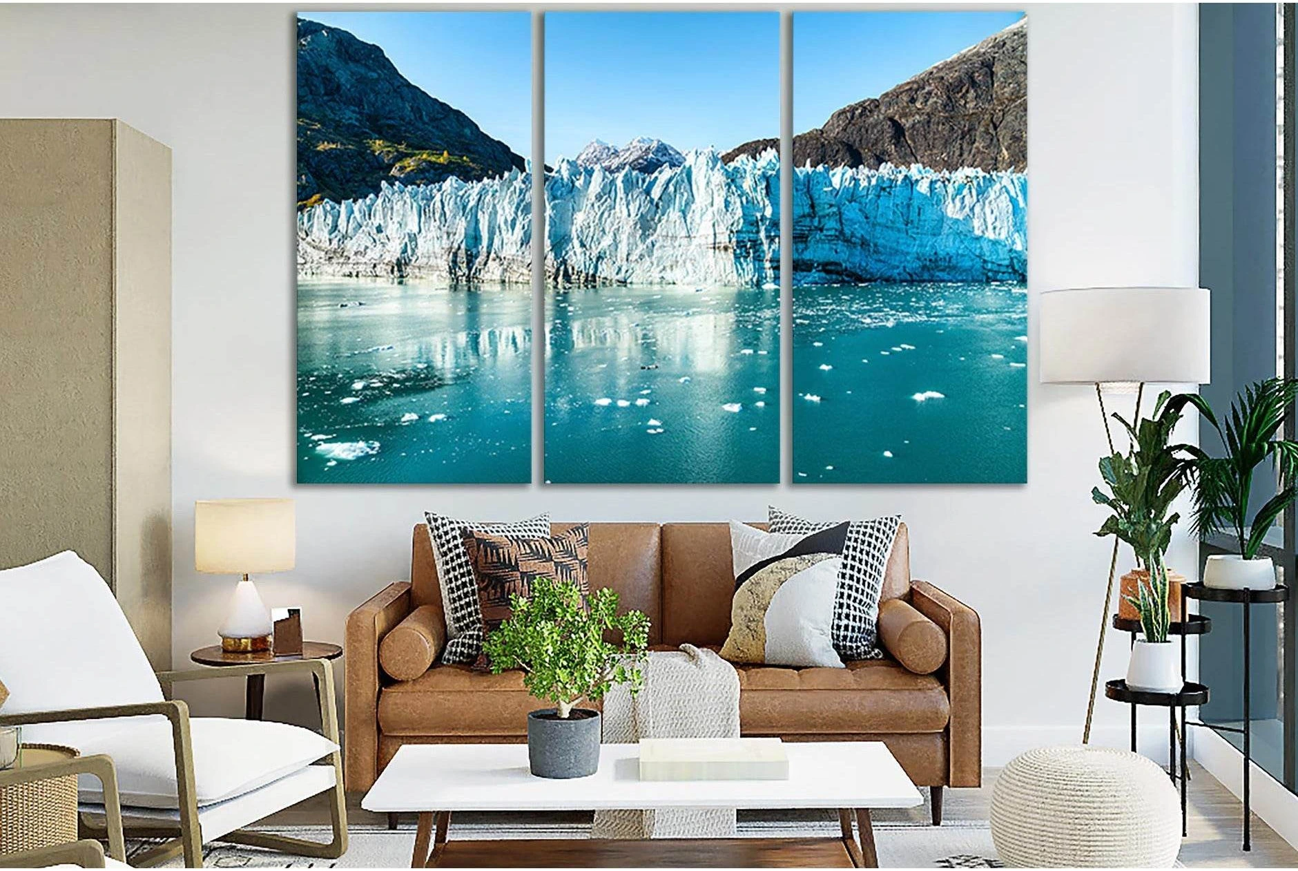 Alaska Glacier Bay №SL1306 Ready to Hang Canvas Print - Zellart Canvas Prints 0new, ALL_Products, Glacials