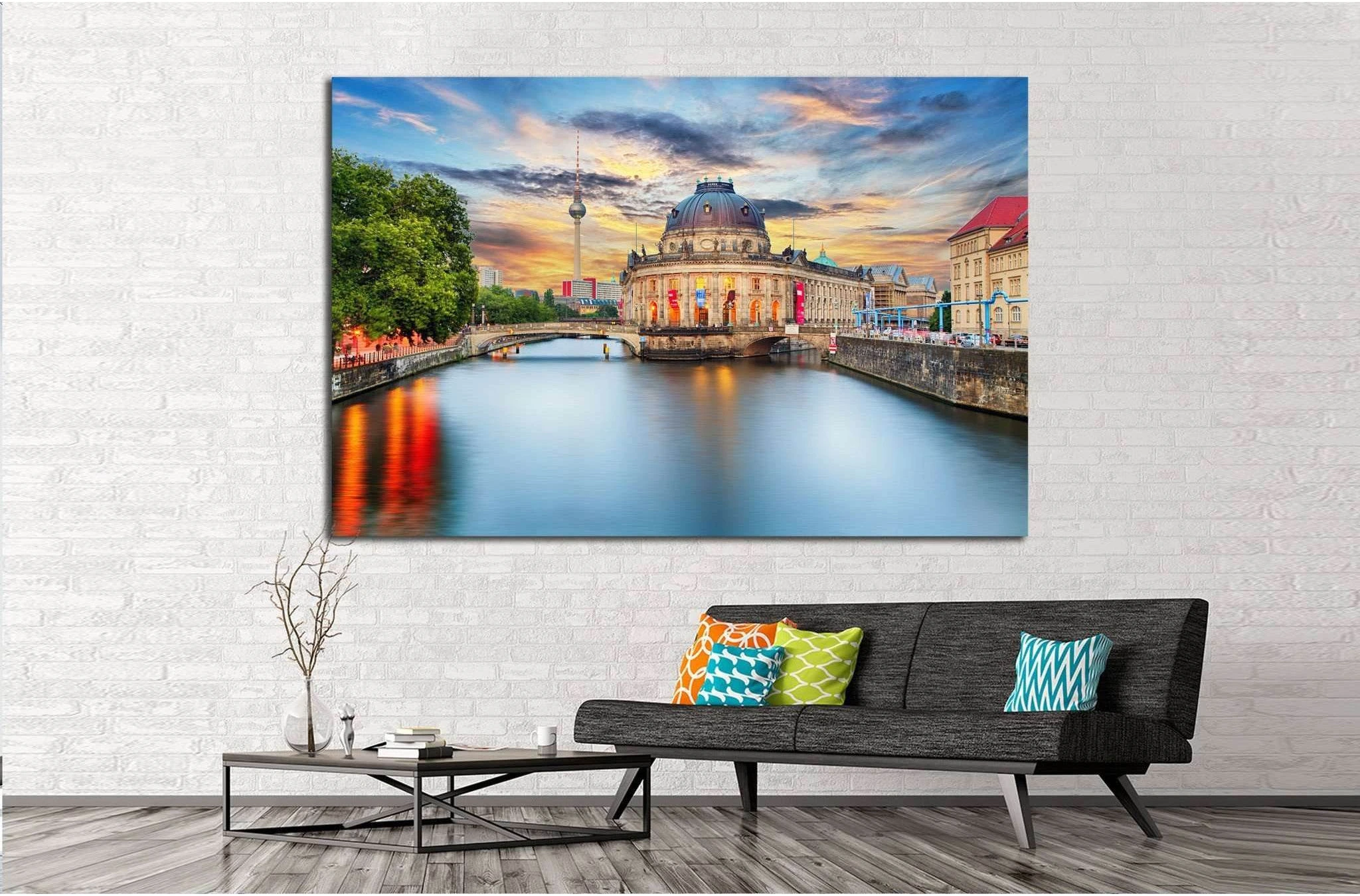 Alexanderplatz TV tower, Berlin, Germany №1189 Ready to Hang Canvas Print - Zellart Canvas Prints ALL_Products, s-1189