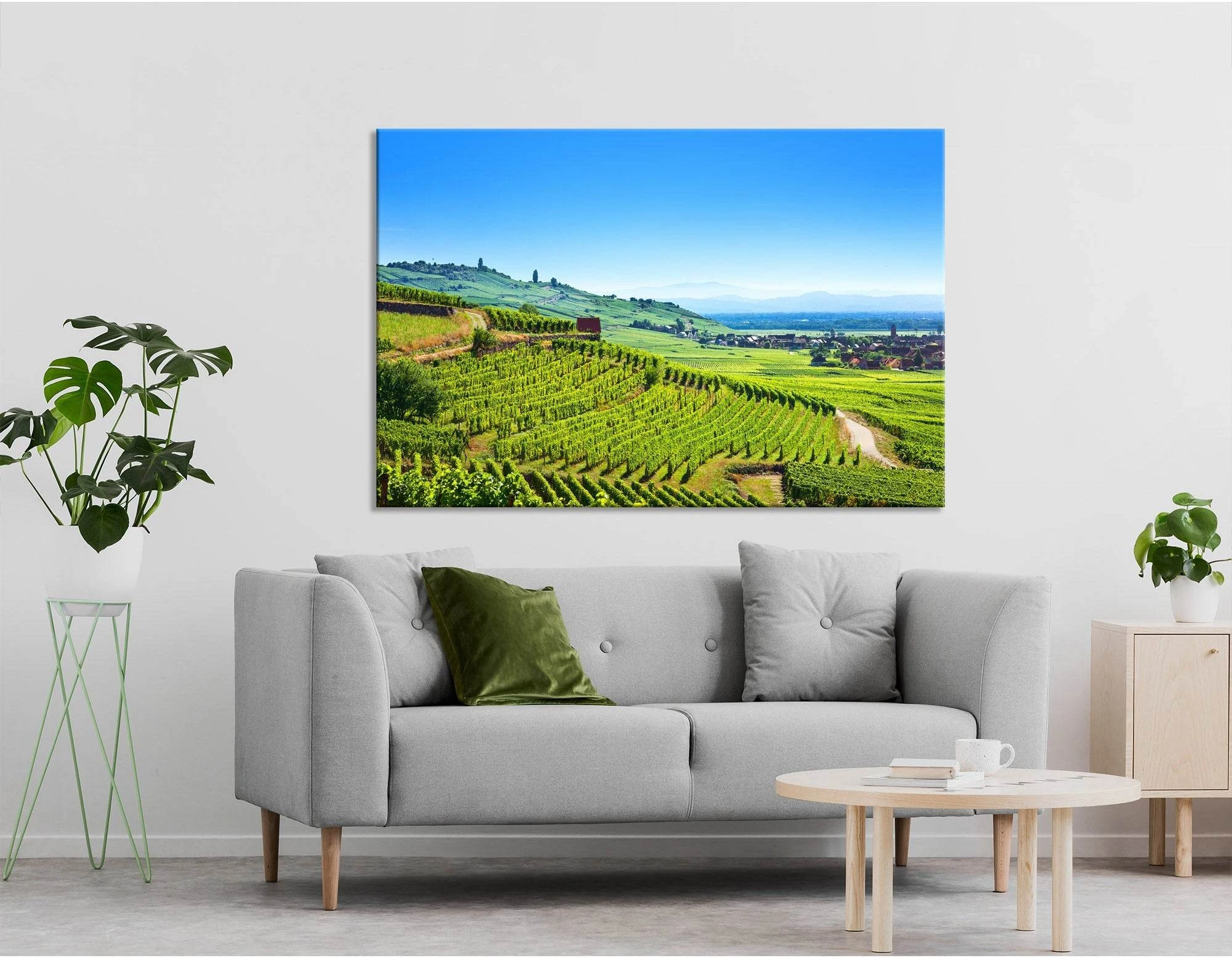 Alsace Fruit Valley Landscape №04217 Ready to Hang Canvas Print - Zellart Canvas Prints ALL_Products
