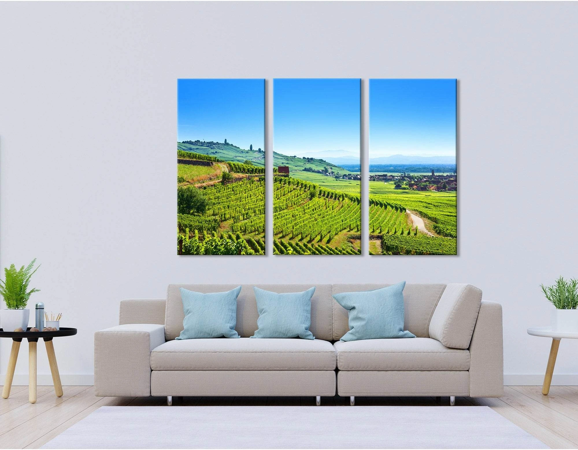 Alsace Fruit Valley Landscape №04217 Ready to Hang Canvas Print - Zellart Canvas Prints ALL_Products