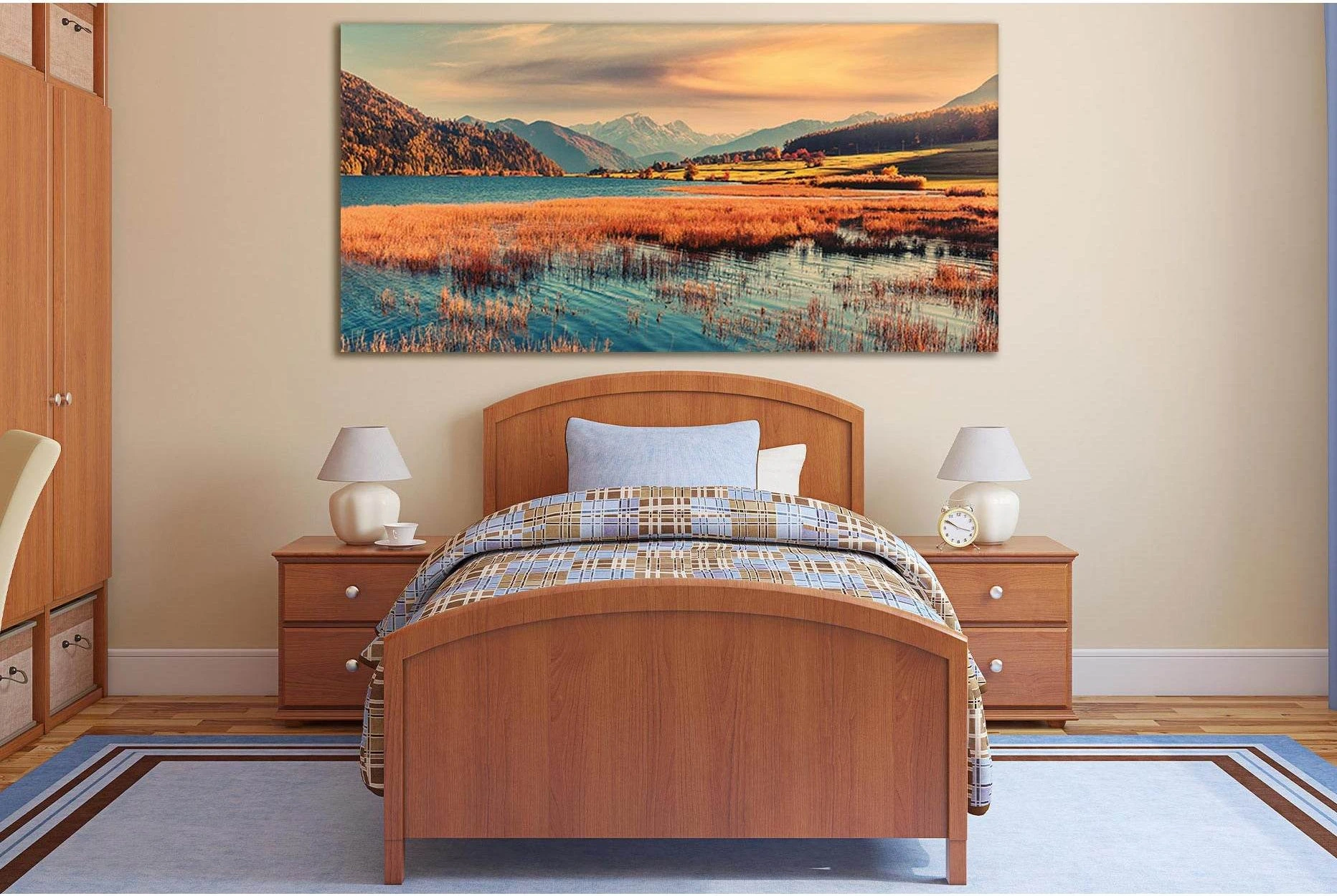 Amazing Autumn Landscape №SL654 Ready to Hang Canvas Print - Zellart Canvas Prints 0new, ALL_Products, Autumn Wall Art