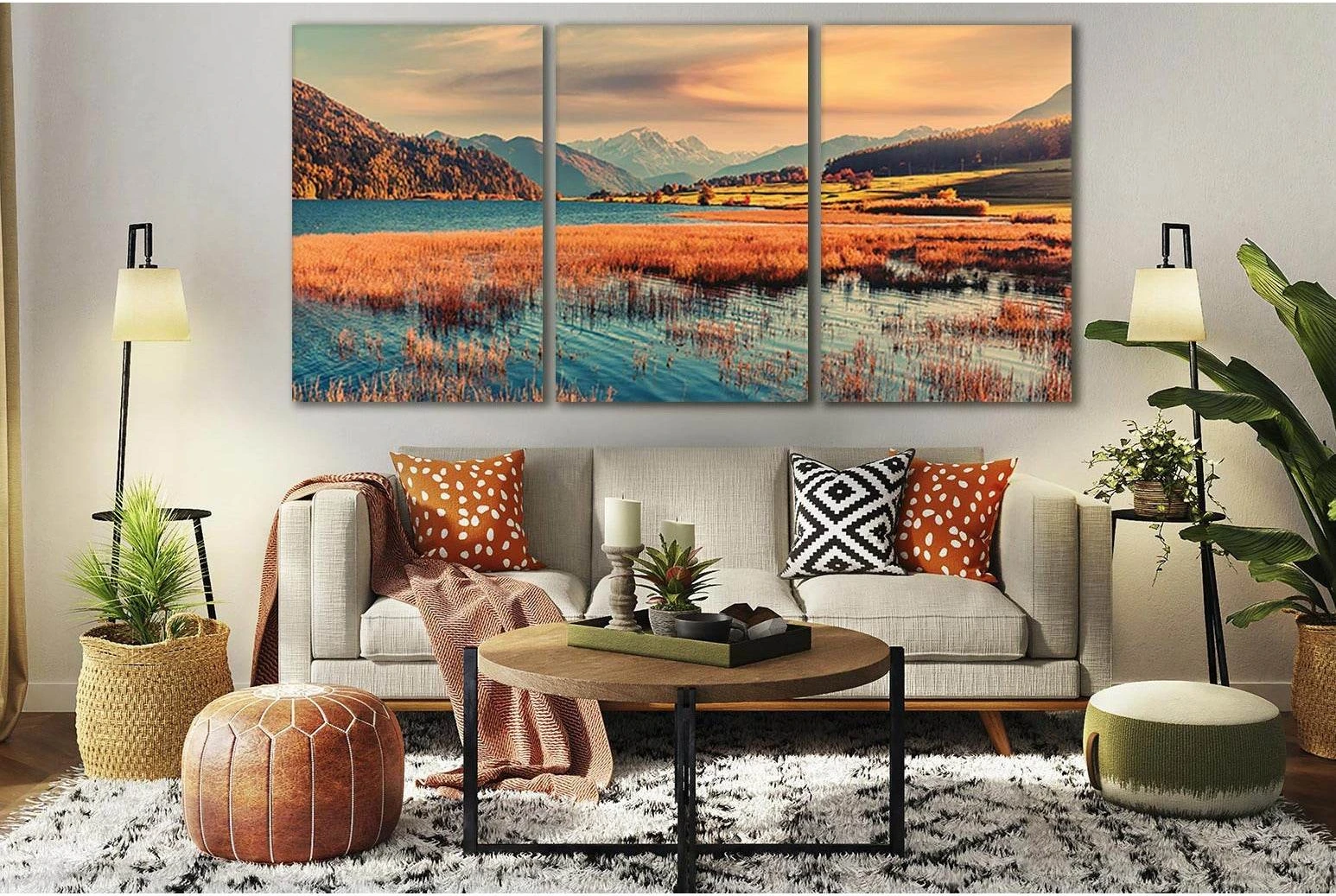 Amazing Autumn Landscape №SL654 Ready to Hang Canvas Print - Zellart Canvas Prints 0new, ALL_Products, Autumn Wall Art