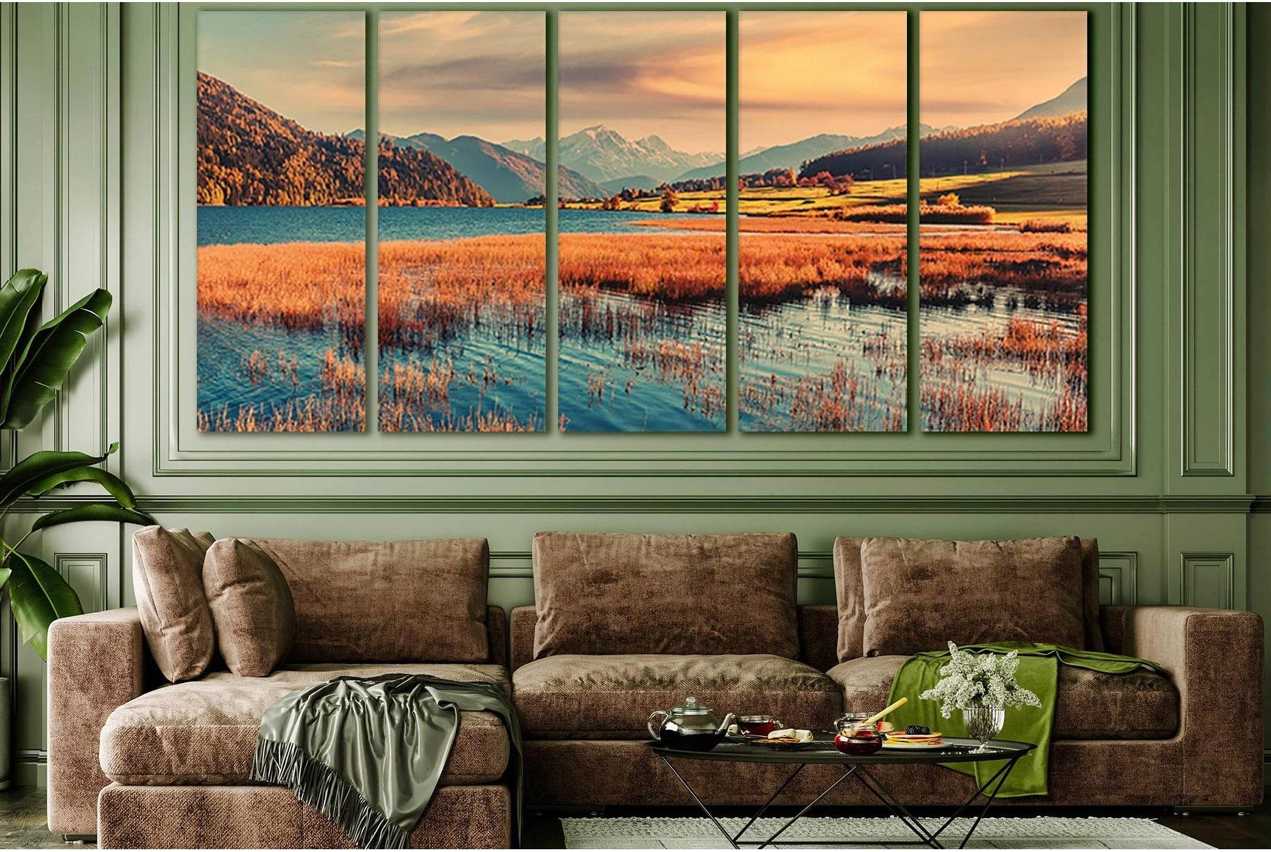 Amazing Autumn Landscape №SL654 Ready to Hang Canvas Print - Zellart Canvas Prints 0new, ALL_Products, Autumn Wall Art