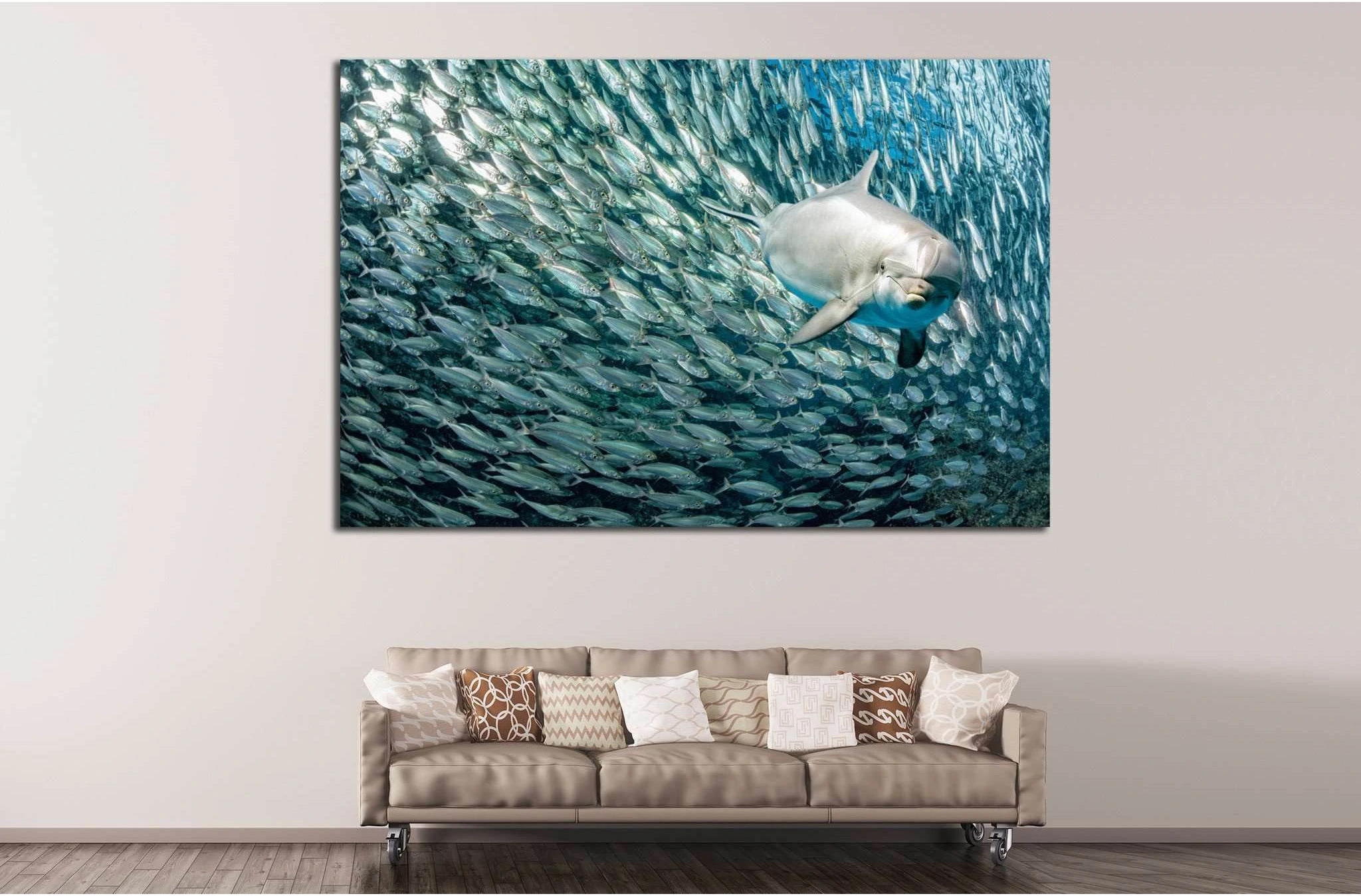 Amazing Dolphin №508 Ready to Hang Canvas Print - Zellart Canvas Prints ALL_Products, s-508
