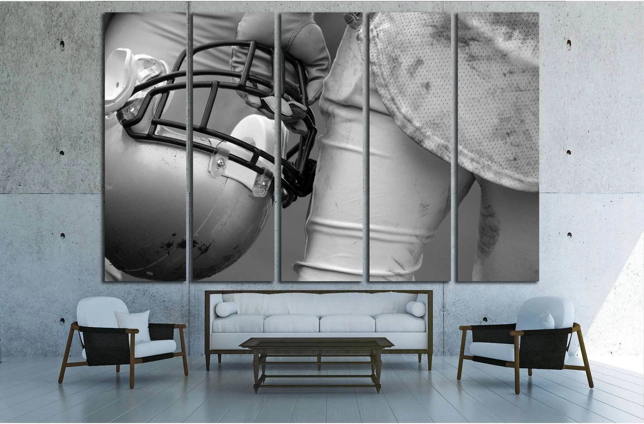 American Football Player №2111 Ready to Hang Canvas Print - Zellart Canvas Prints ALL_Products, s-2111