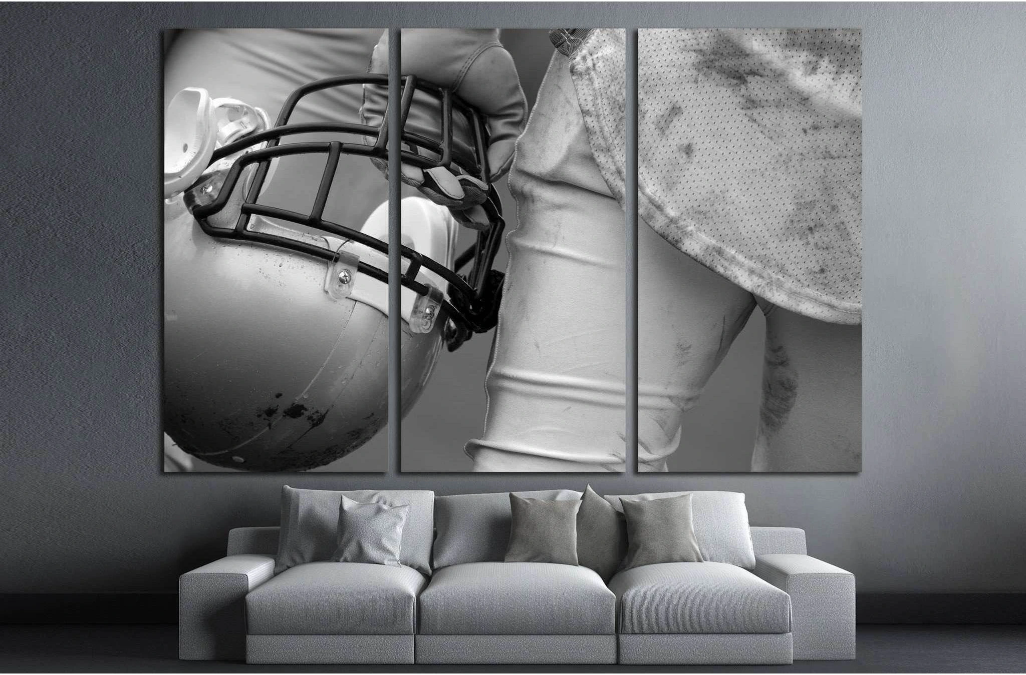 American Football Player №2111 Ready to Hang Canvas Print - Zellart Canvas Prints ALL_Products, s-2111