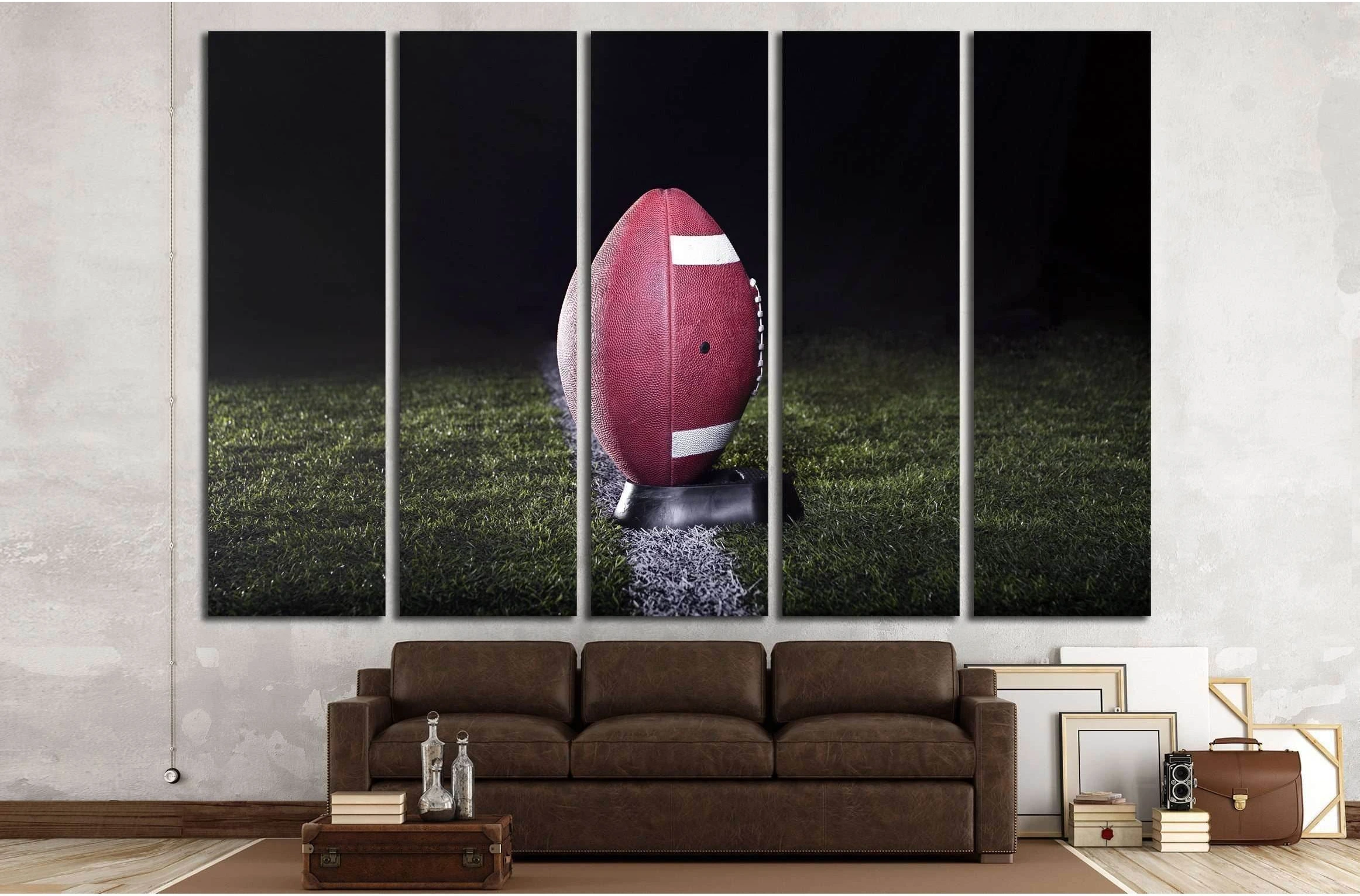 American Football Ready for kickoff №2126 Ready to Hang Canvas Print - Zellart Canvas Prints ALL_Products, s-2126