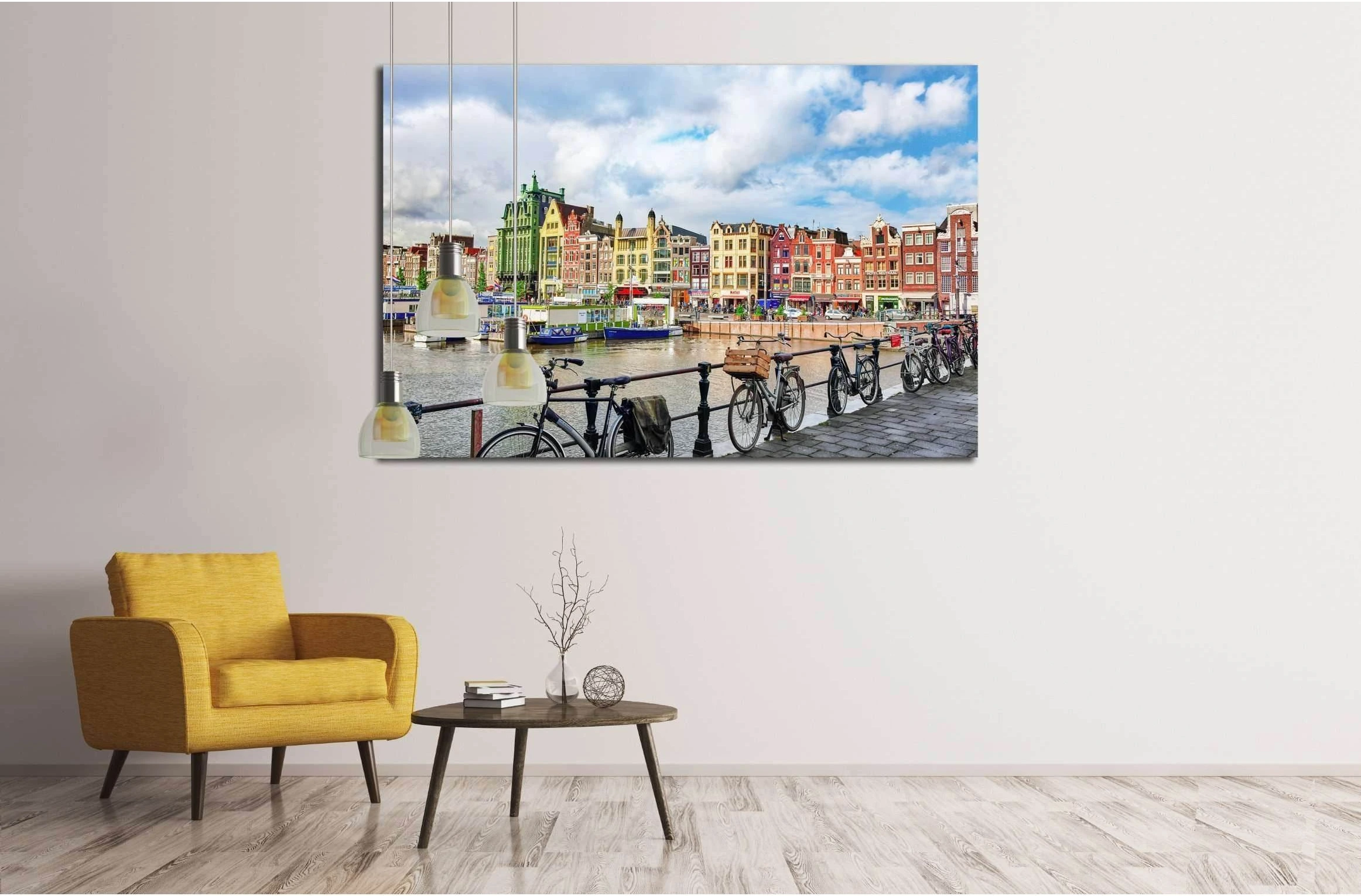 AMSTERDAM, NETHERLANDS №2188 Ready to Hang Canvas Print - Zellart Canvas Prints ALL_Products, s-2188