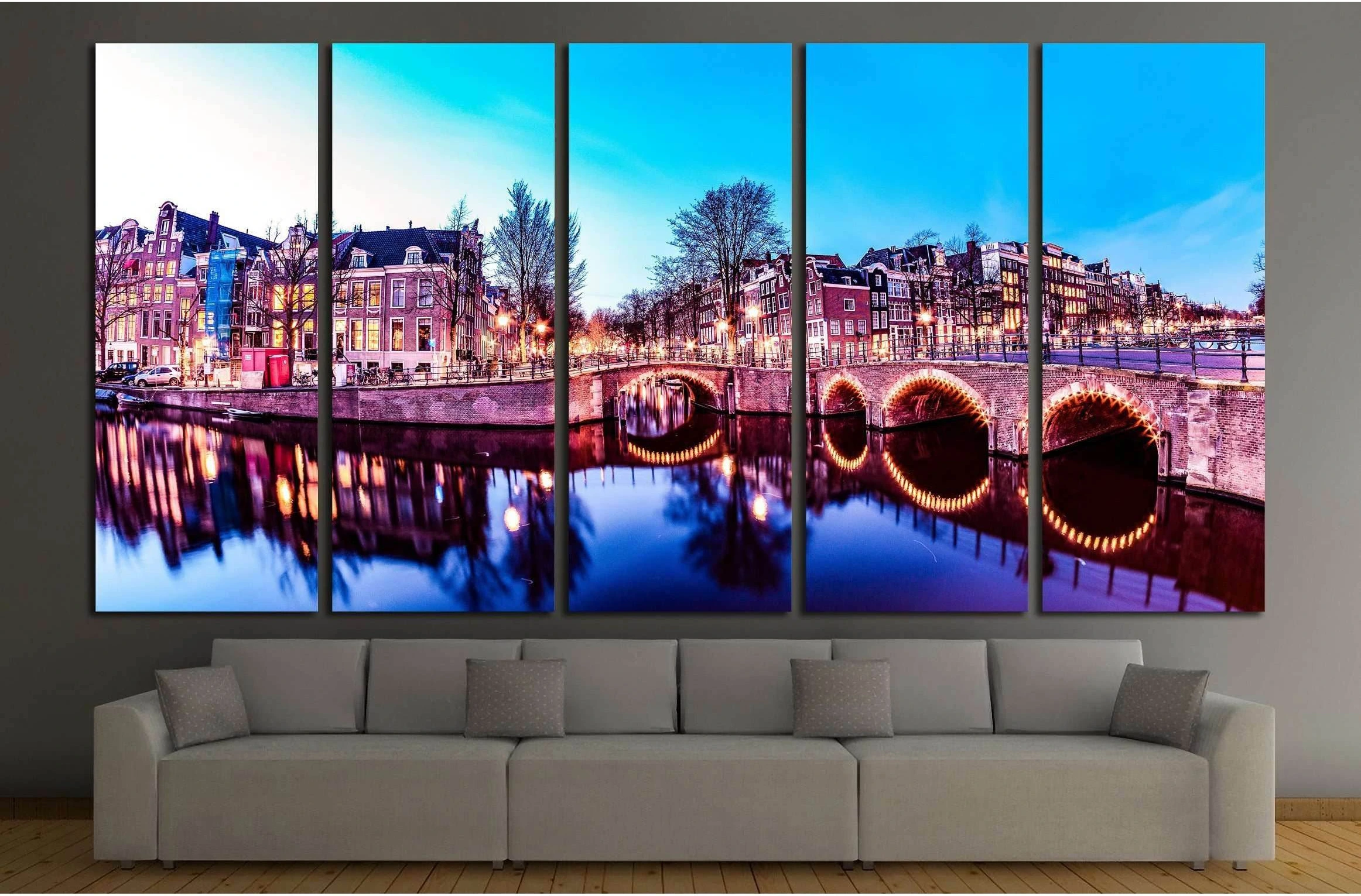 Amsterdam Netherlands №2385 Ready to Hang Canvas Print - Zellart Canvas Prints ALL_Products, s-2385