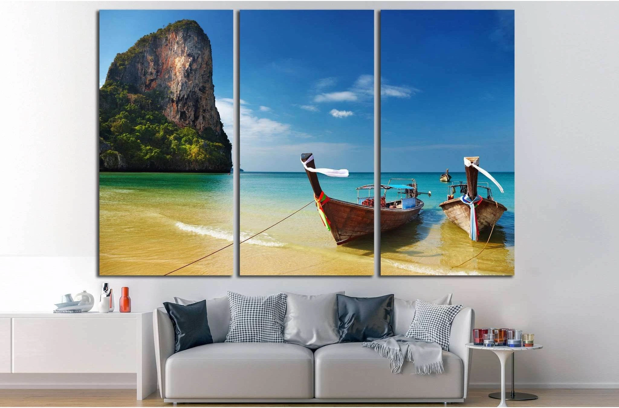 Andaman Sea, Thailand №643 Ready to Hang Canvas Print - Zellart Canvas Prints ALL_Products, s-643