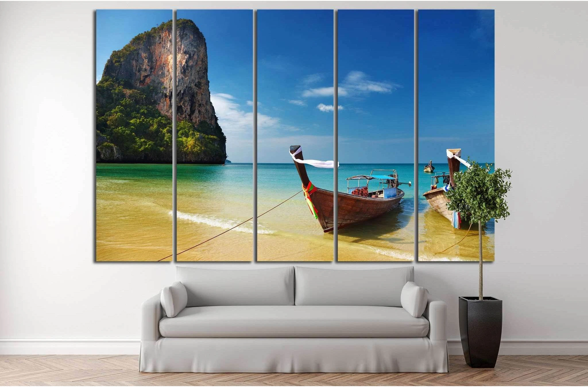 Andaman Sea, Thailand №643 Ready to Hang Canvas Print - Zellart Canvas Prints ALL_Products, s-643