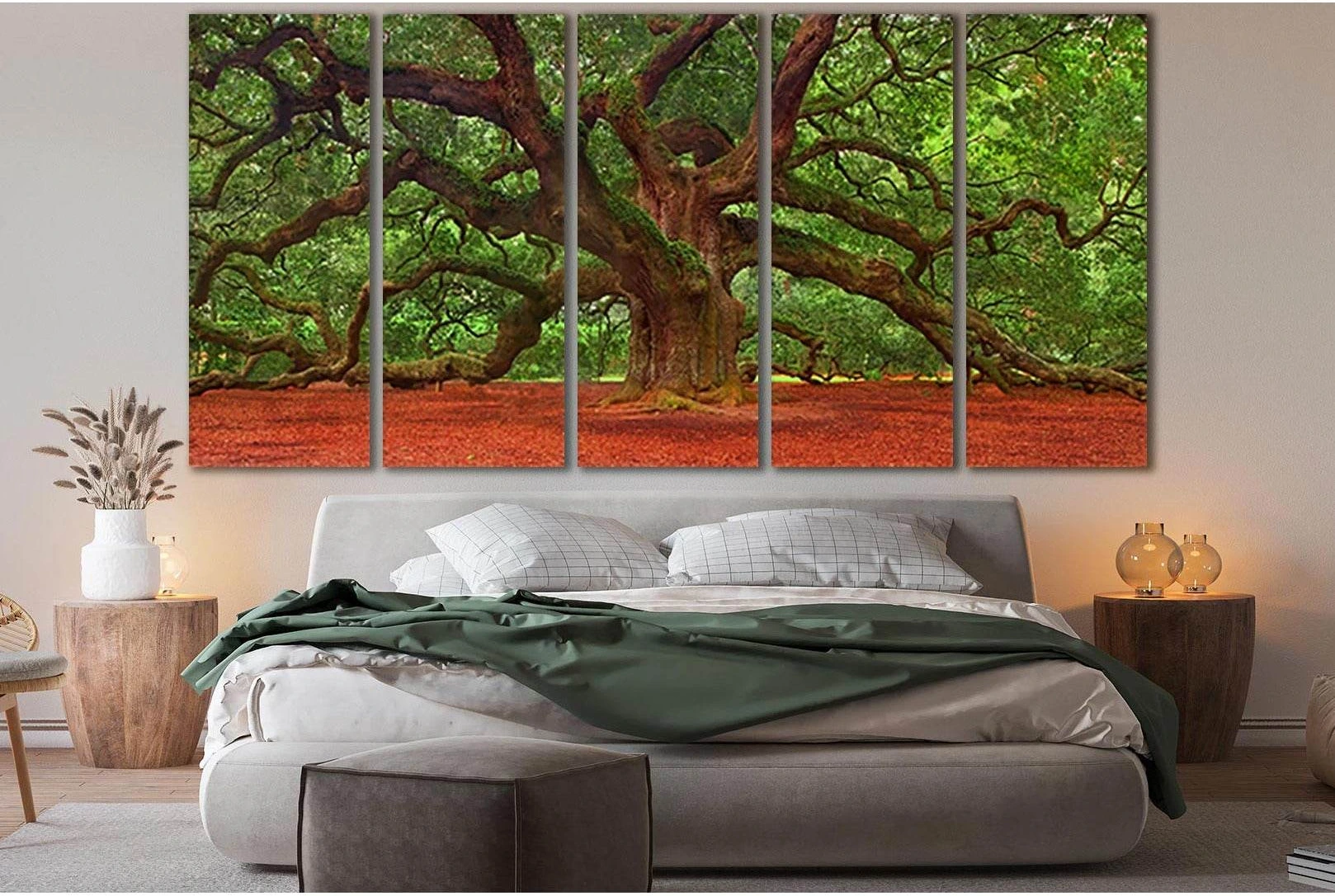 Angel Oak Tree №SL814 Ready to Hang Canvas Print - Zellart Canvas Prints 0new, ALL_Products, Trees Wall Art