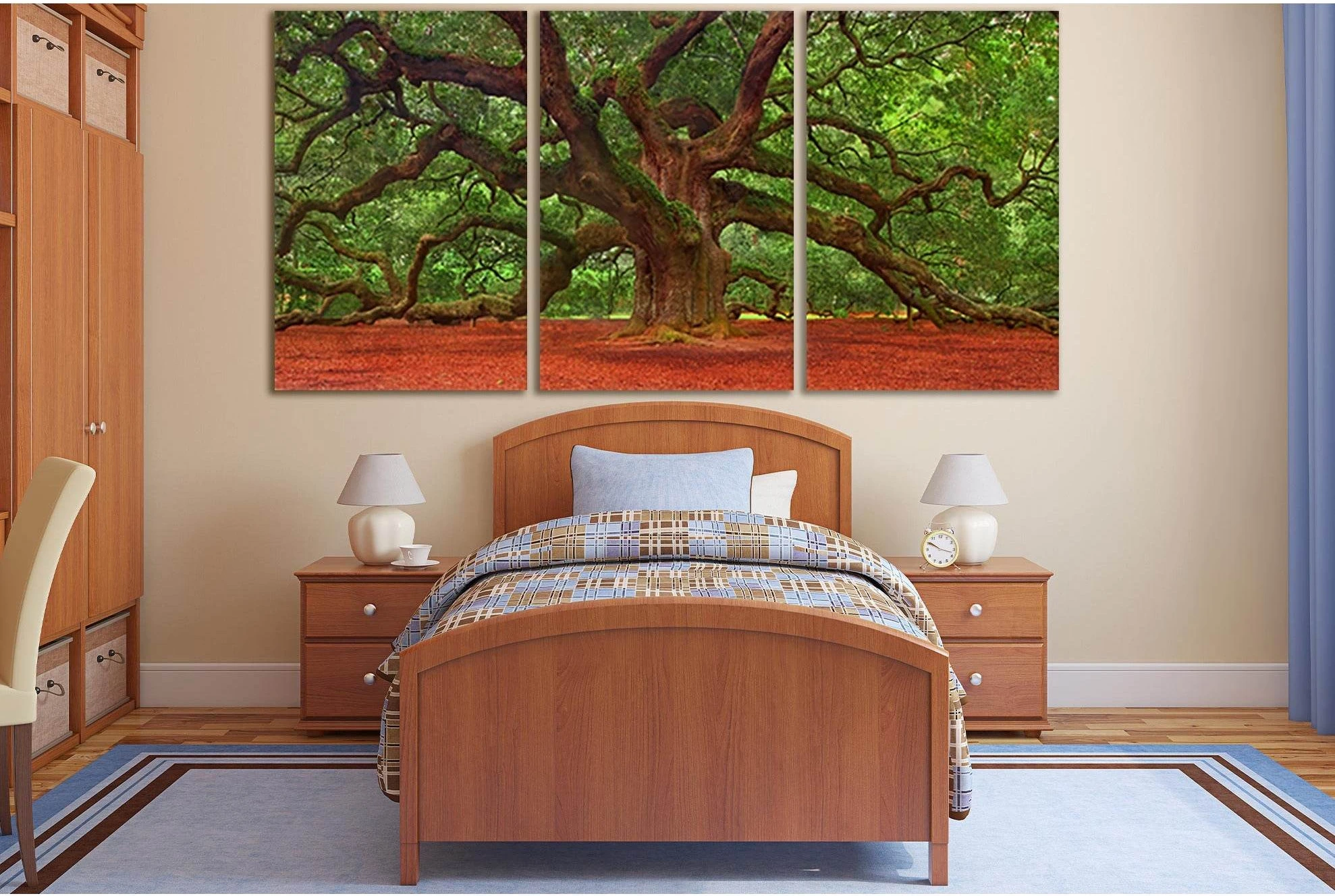 Angel Oak Tree №SL814 Ready to Hang Canvas Print - Zellart Canvas Prints 0new, ALL_Products, Trees Wall Art