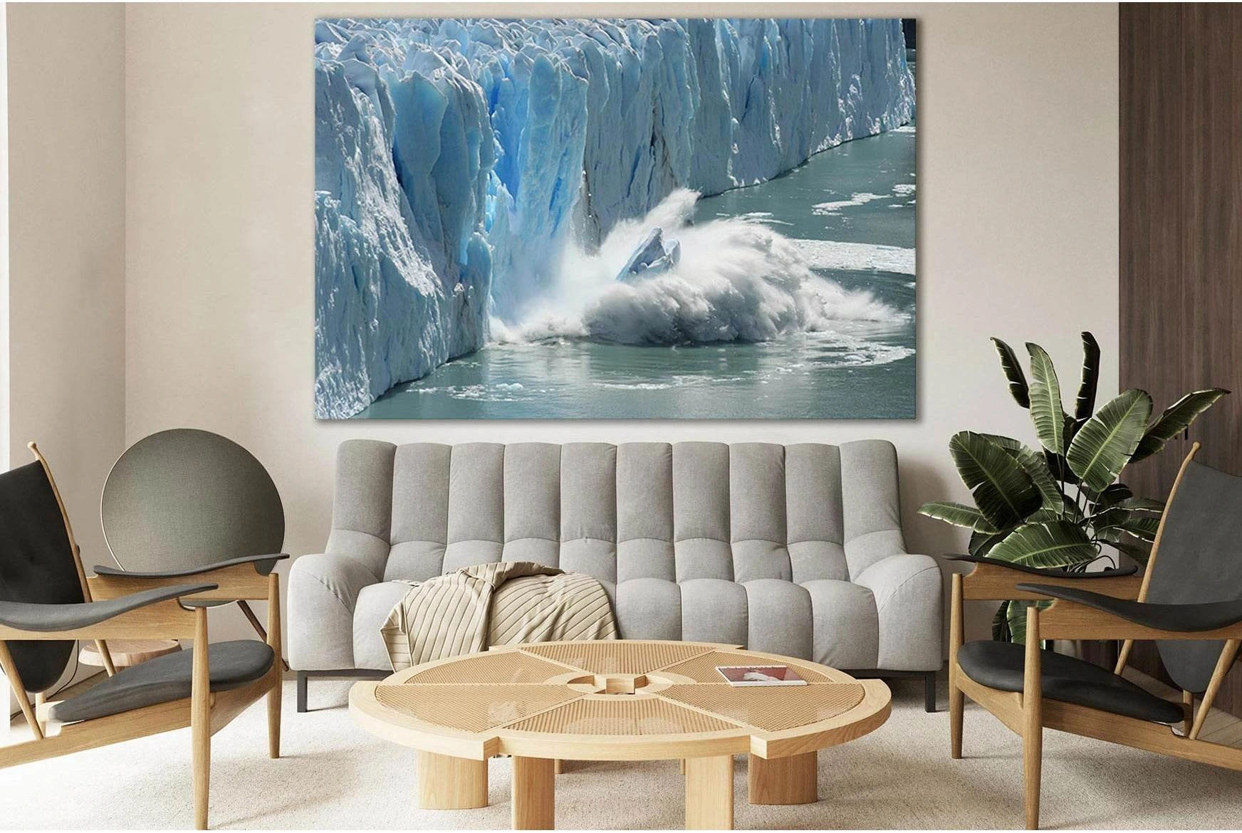 Antarctic Melting Glacier №SL1310 Ready to Hang Canvas Print - Zellart Canvas Prints 0new, ALL_Products, Glacials