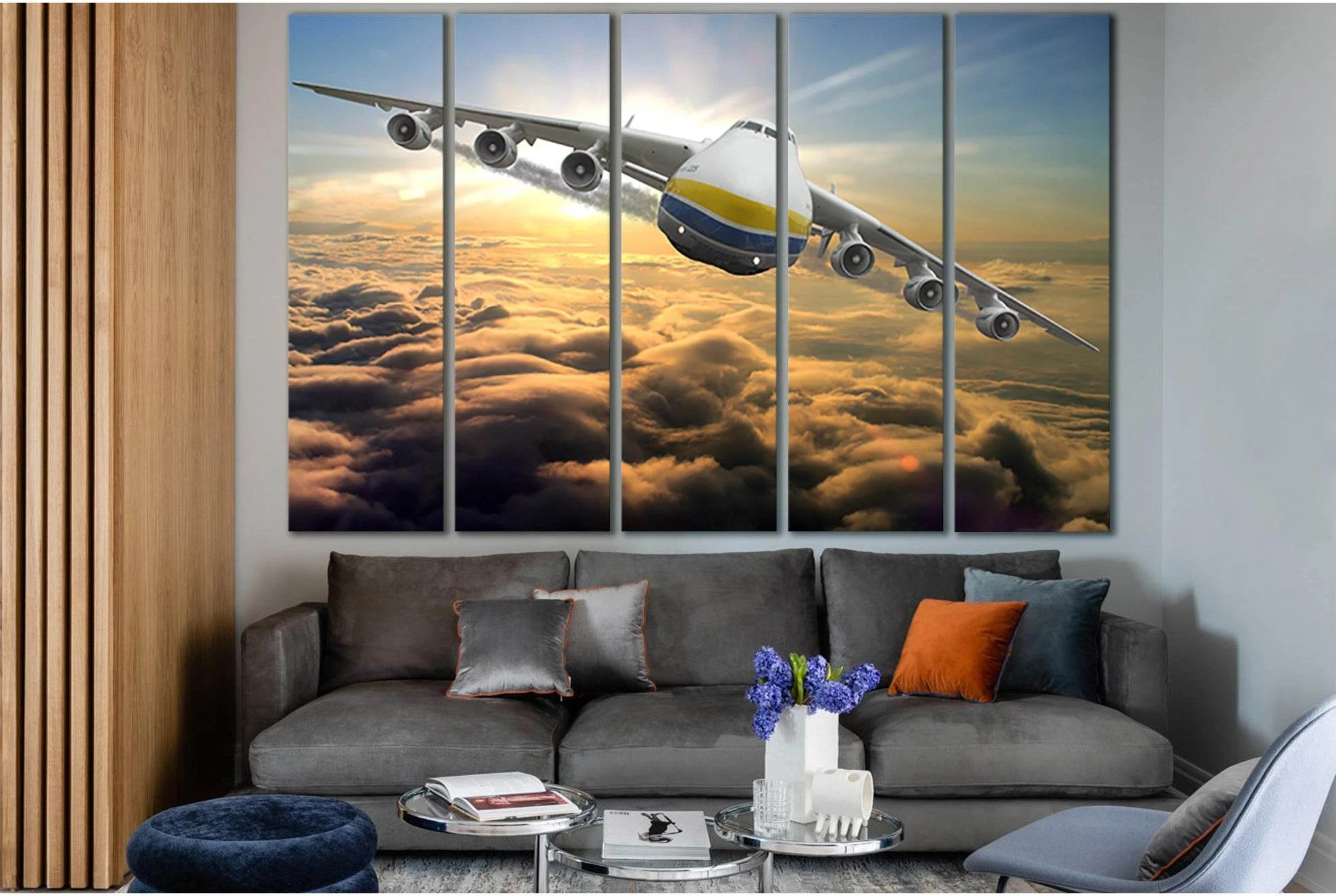 Antonov An 225 Mriya №SL1430 Ready to Hang Canvas Print - Zellart Canvas Prints 0new, ALL_Products, Engine