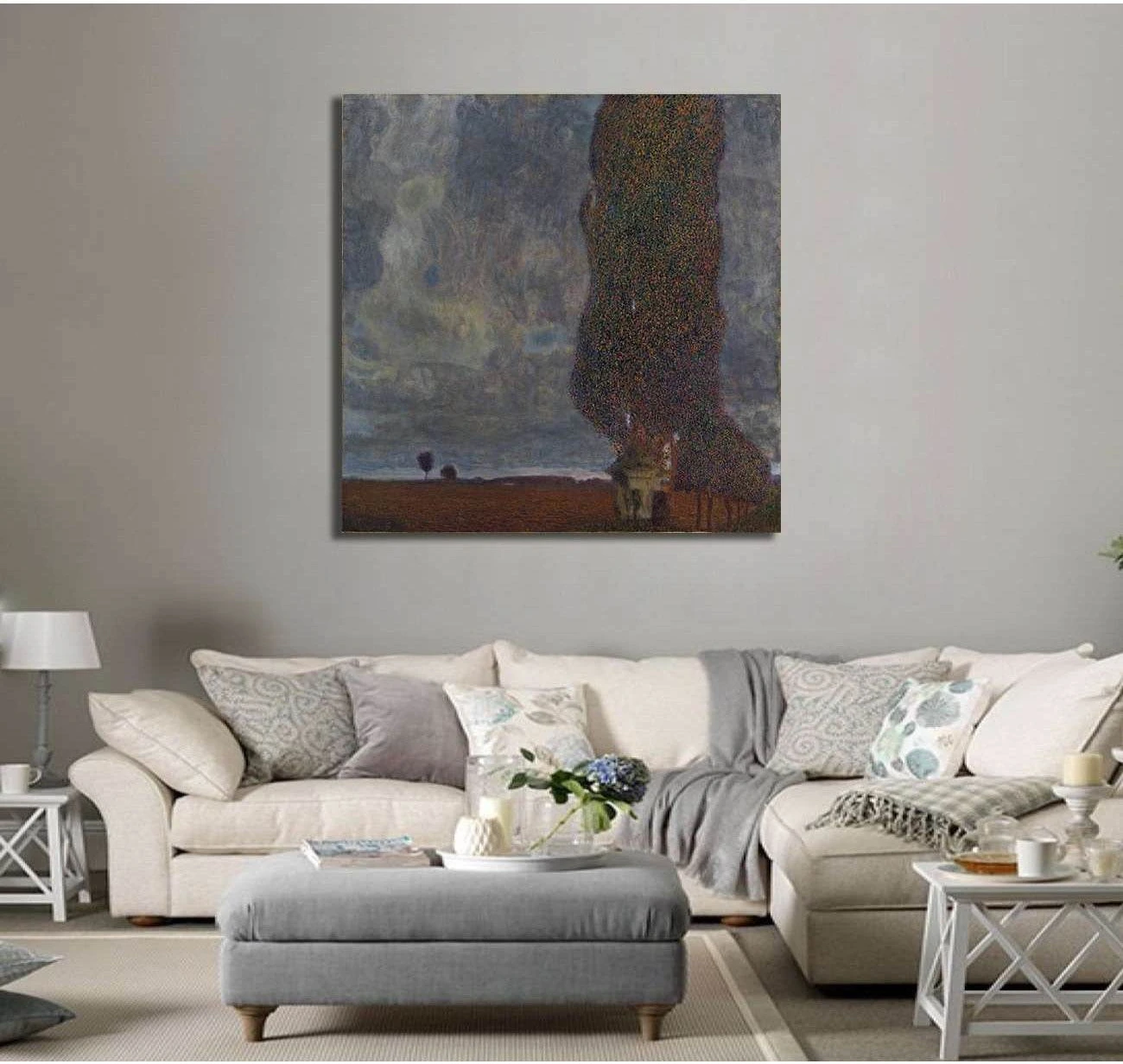 Approaching Thunderstorm (The Large Poplar II), 1903 - Ready to Hang Canvas Print - Zellart Canvas Prints 6223, ALL_Products