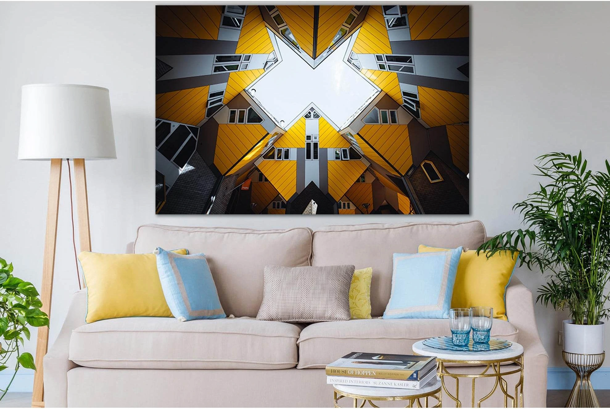 Architecture Building Abstract №SL1417 Ready to Hang Canvas Print - Zellart Canvas Prints 0new, ALL_Products, Architecture