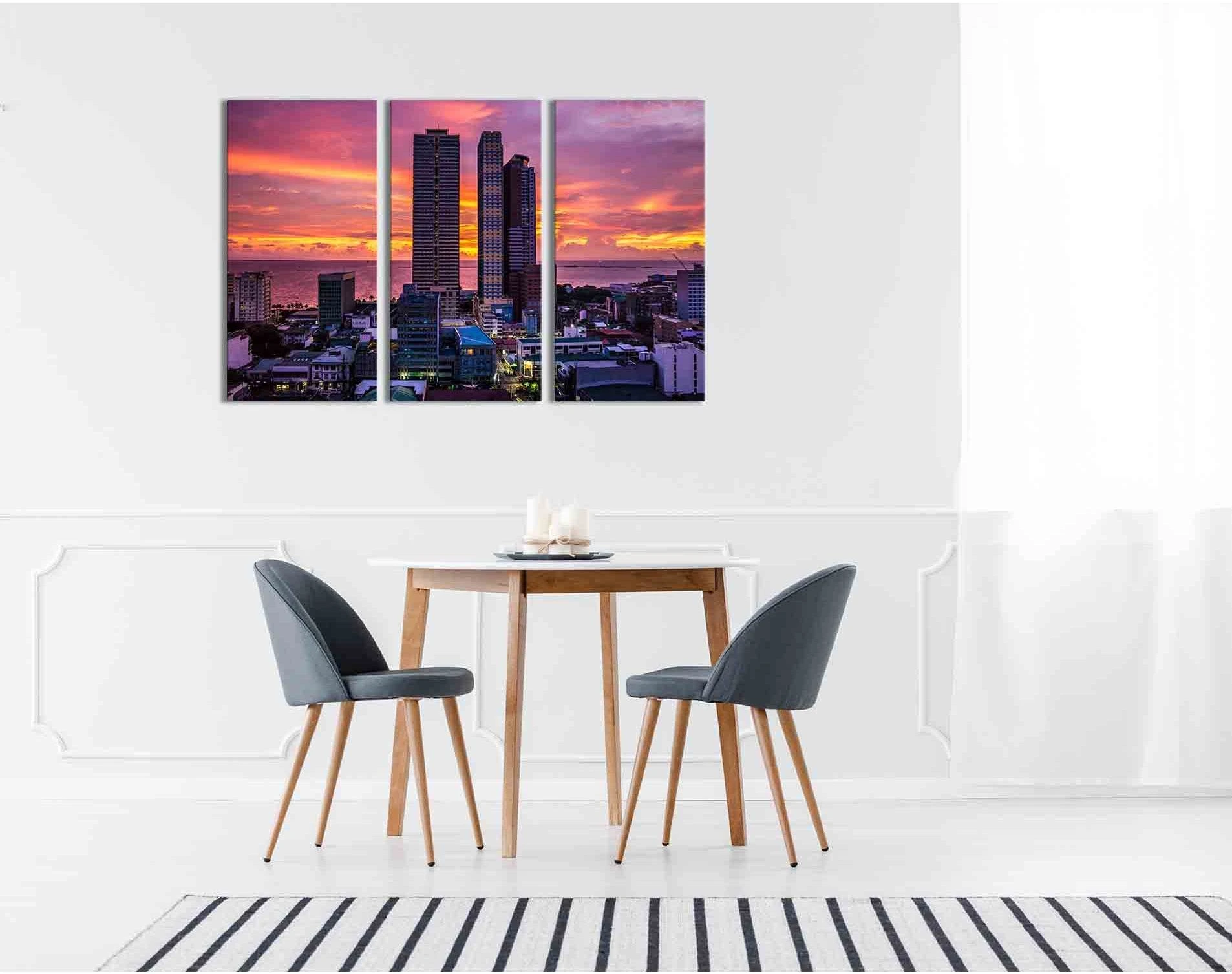 Architecture in the Philippines №D1231 Ready to Hang Canvas Print - Zellart Canvas Prints 0new, ALL_Products, Sunrise & sunset wall art