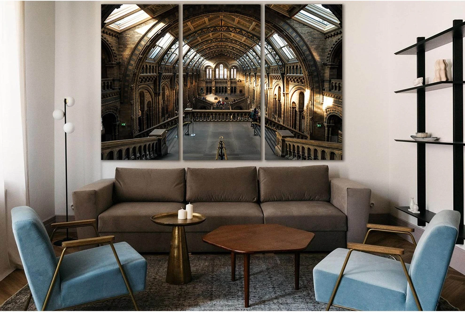 Architecture Natural History Museum London №SL1412 Ready to Hang Canvas Print - Zellart Canvas Prints 0new, ALL_Products, Architecture