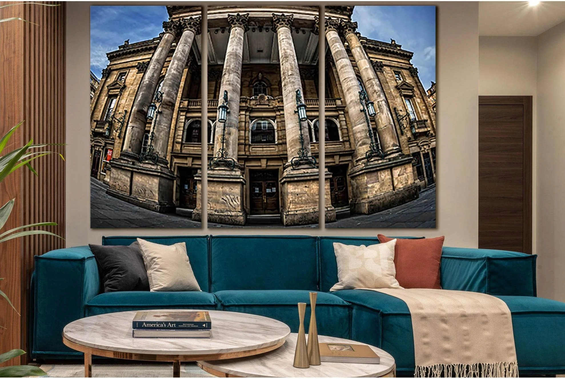 Architecture Newcastle Theater Royal №SL1362 Ready to Hang Canvas Print - Zellart Canvas Prints 0new, ALL_Products, Architecture