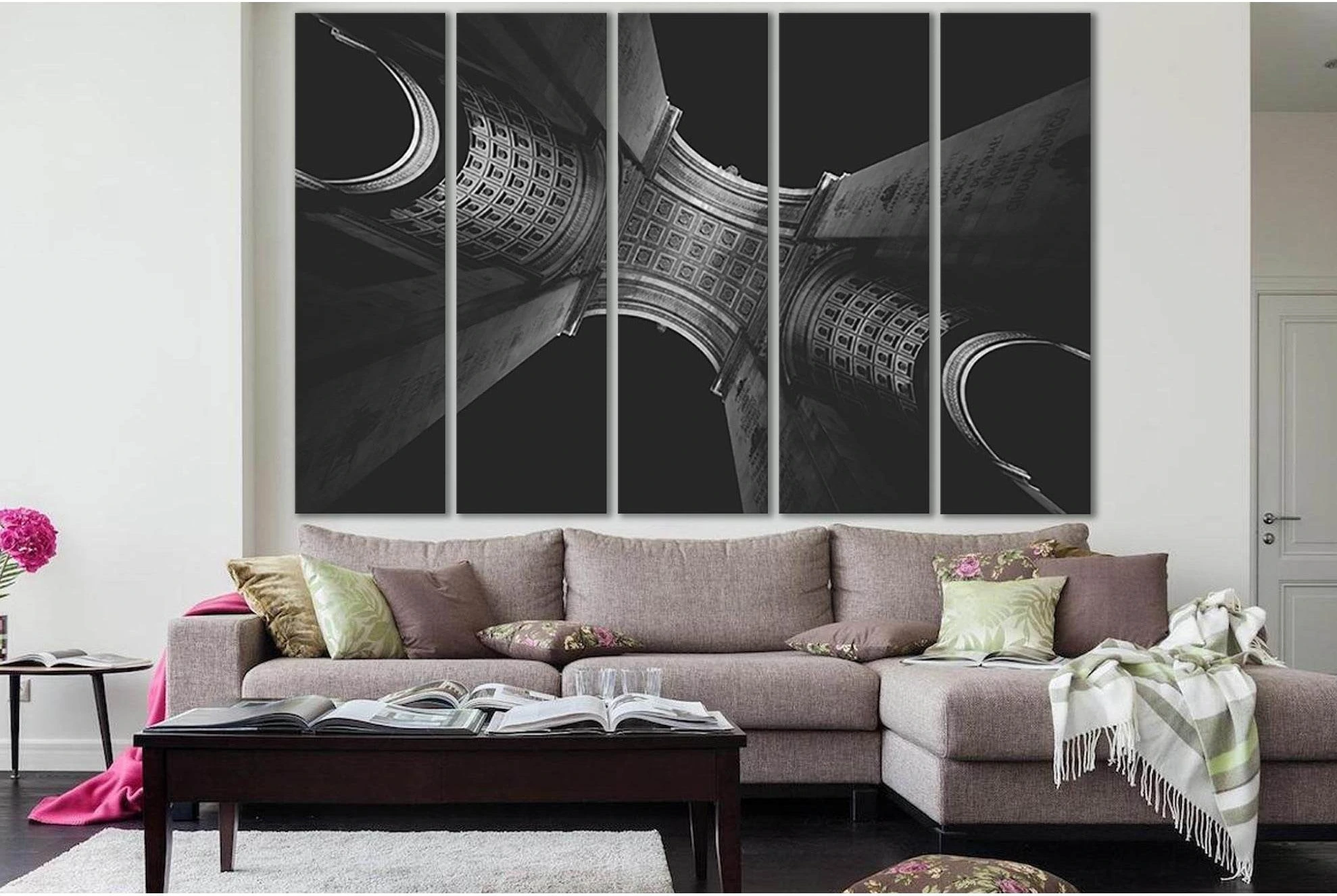 Architecture Of The Arc De Triomphe №SL1383 Ready to Hang Canvas Print - Zellart Canvas Prints 0new, ALL_Products, Architecture