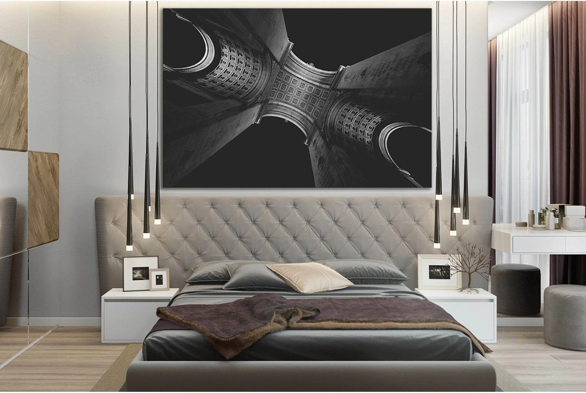 Architecture Of The Arc De Triomphe №SL1383 Ready to Hang Canvas Print - Zellart Canvas Prints 0new, ALL_Products, Architecture