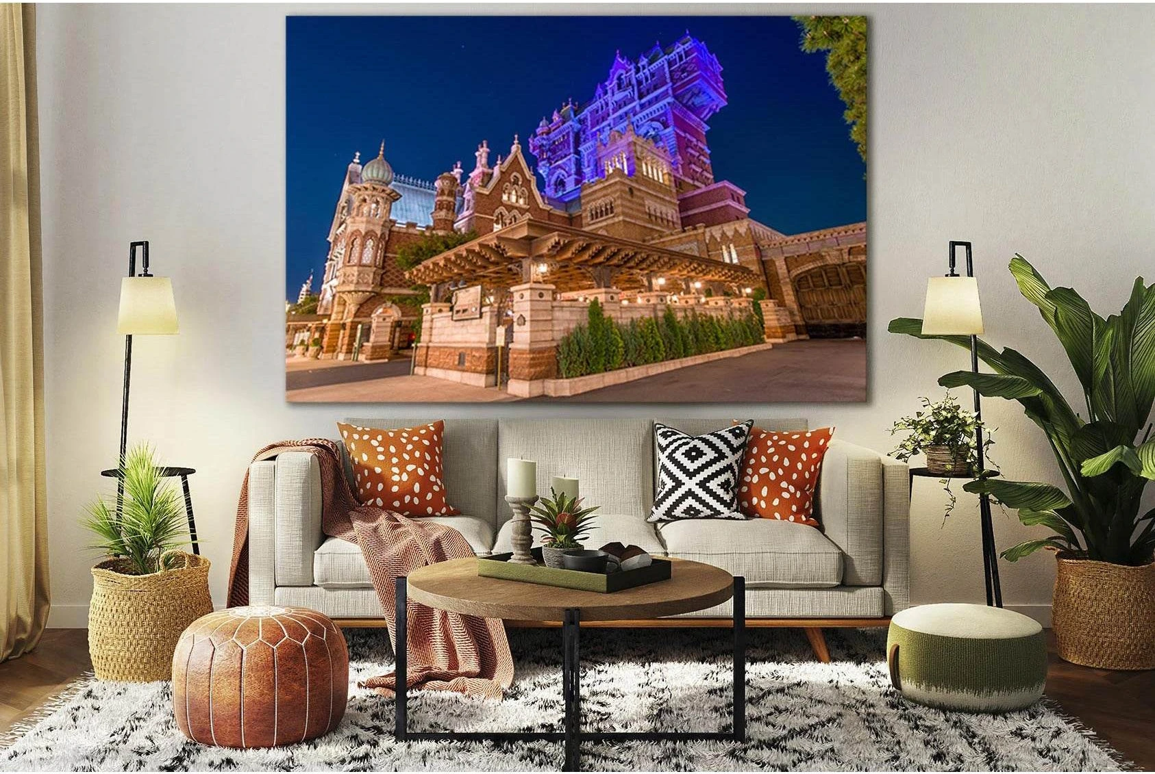 Architecture Of Tokyo Disneysea №SL1377 Ready to Hang Canvas Print - Zellart Canvas Prints 0new, ALL_Products, Architecture