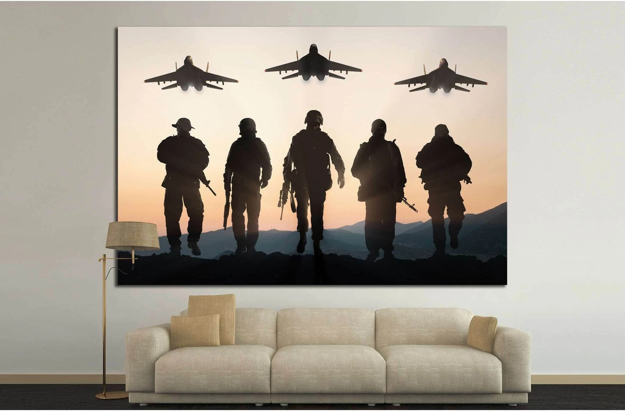 Army Soldiers №9 Ready to Hang Canvas Print - Zellart Canvas Prints 000Negative, ALL_Products, s-9