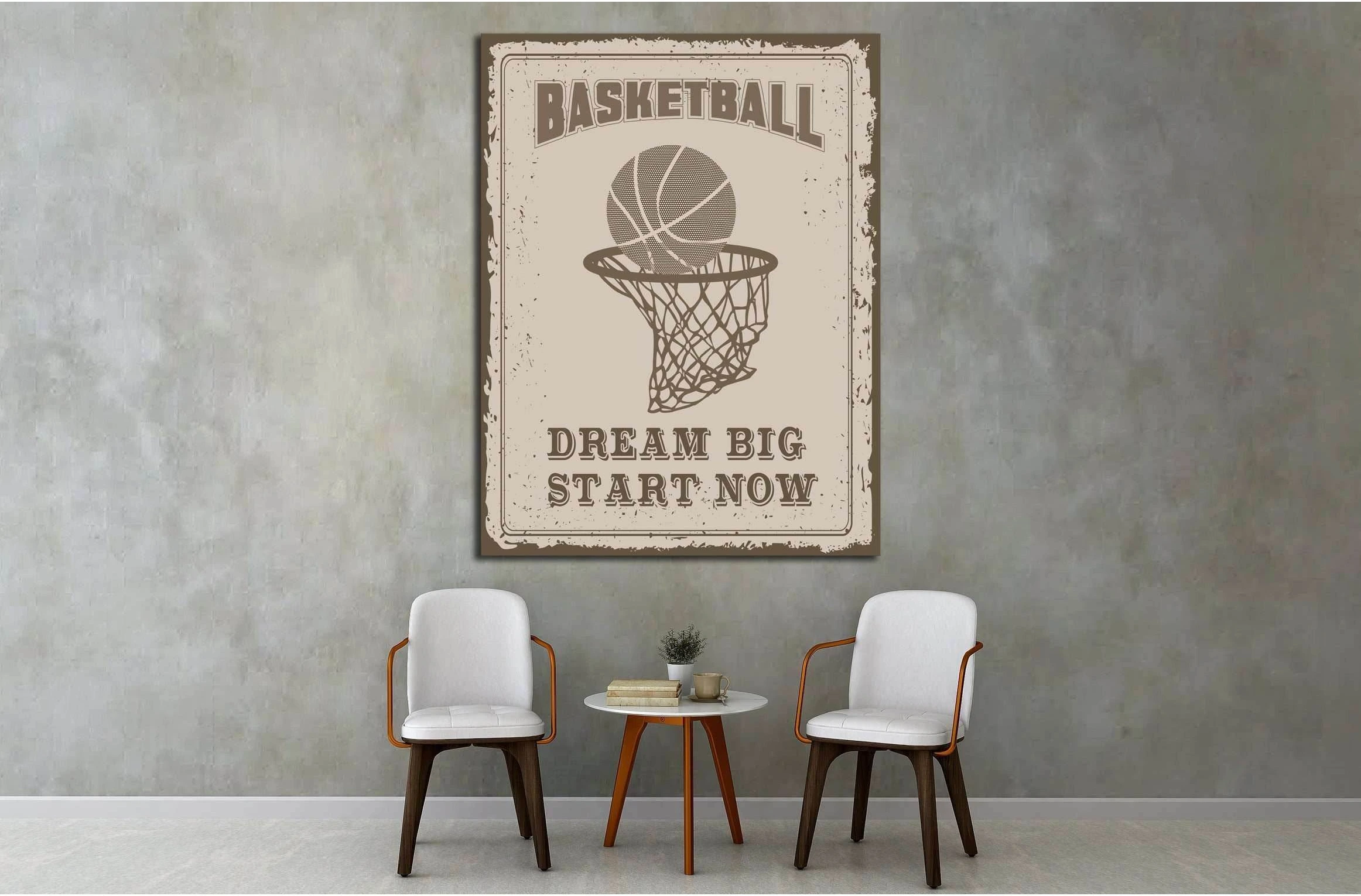 Art canvas in vintage style №4502 Ready to Hang Canvas Print - Zellart Canvas Prints ALL_Products, s-4502