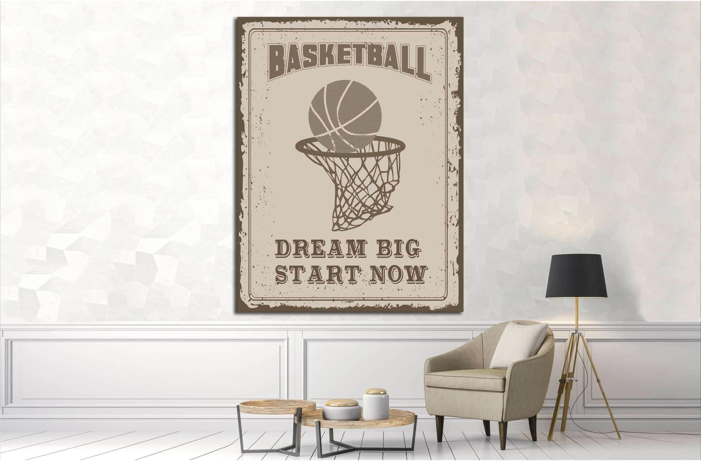 Art canvas in vintage style №4502 Ready to Hang Canvas Print - Zellart Canvas Prints ALL_Products, s-4502