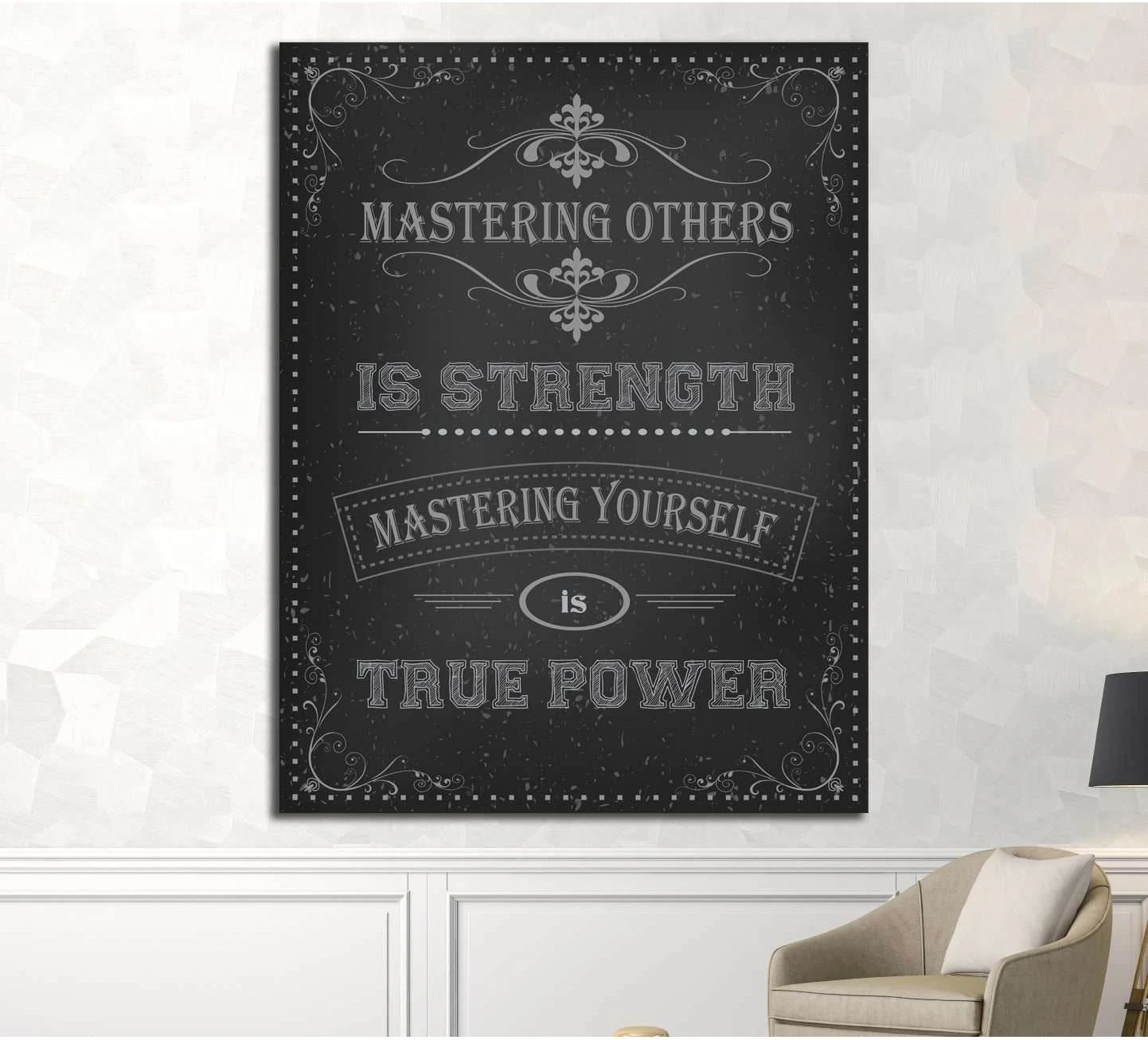 Art canvas in vintage style №4507 Ready to Hang Canvas Print - Zellart Canvas Prints ALL_Products, s-4507