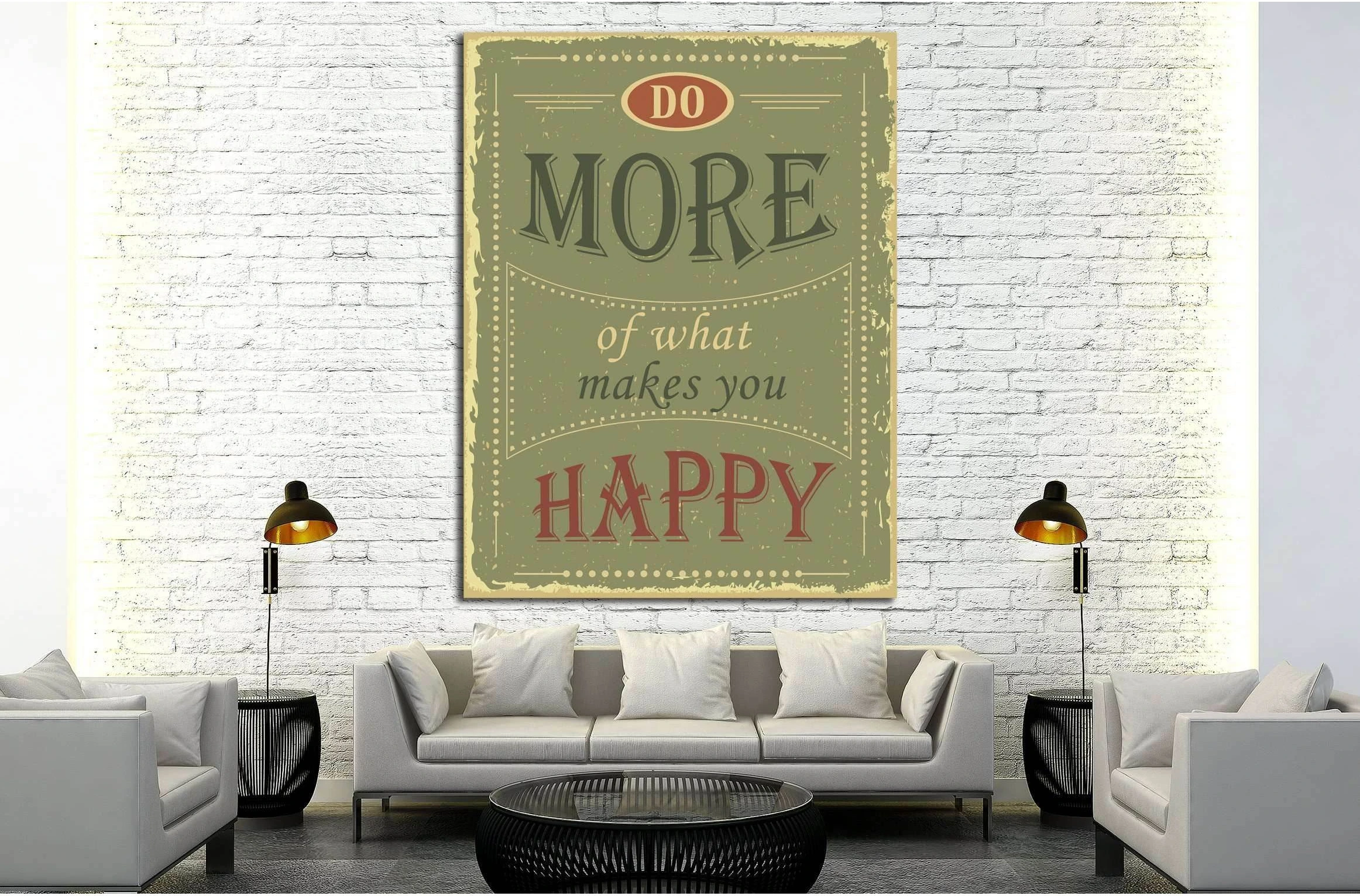 Art canvas in vintage style №4508 Ready to Hang Canvas Print - Zellart Canvas Prints ALL_Products, s-4508