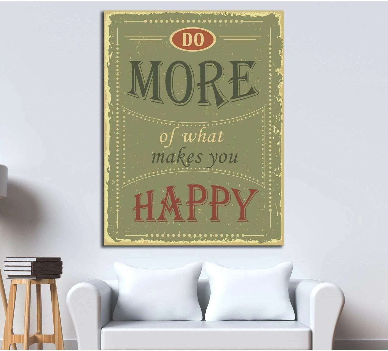 Art canvas in vintage style №4508 Ready to Hang Canvas Print - Zellart Canvas Prints ALL_Products, s-4508