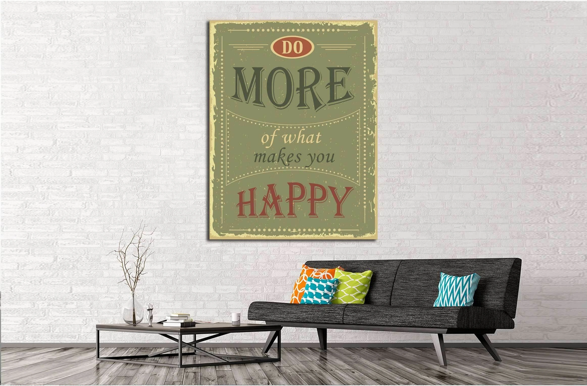 Art canvas in vintage style №4508 Ready to Hang Canvas Print - Zellart Canvas Prints ALL_Products, s-4508