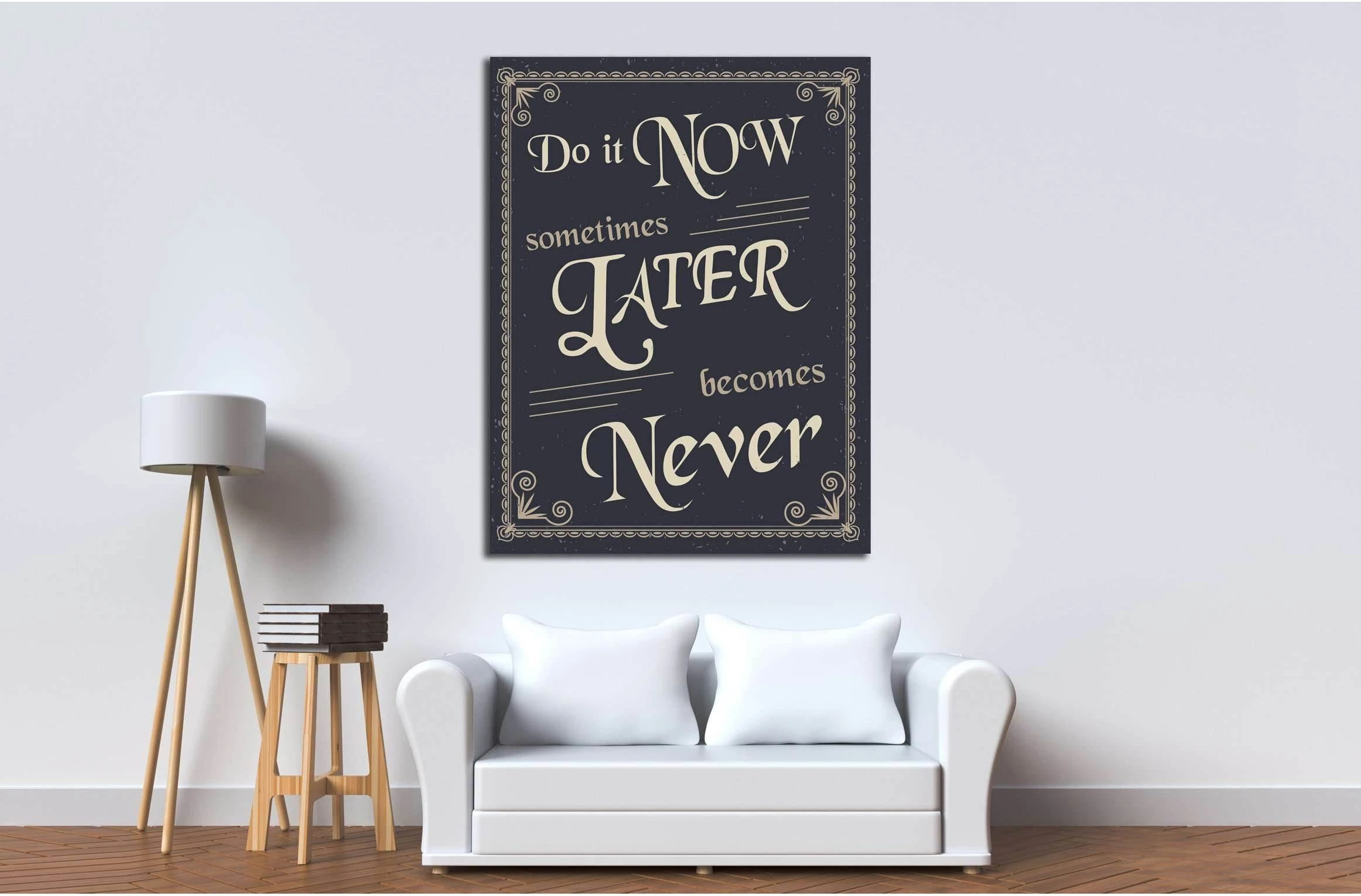 Art canvas in vintage style №4514 Ready to Hang Canvas Print - Zellart Canvas Prints ALL_Products, s-4514