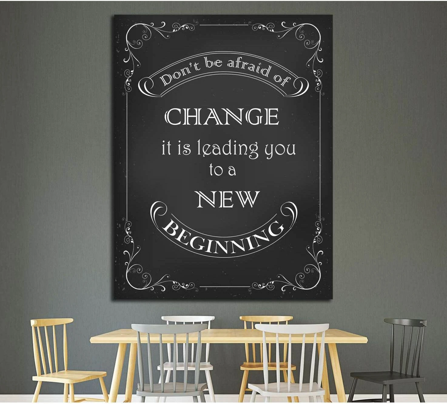 Art canvas in vintage style №4516 Ready to Hang Canvas Print - Zellart Canvas Prints ALL_Products, s-4516