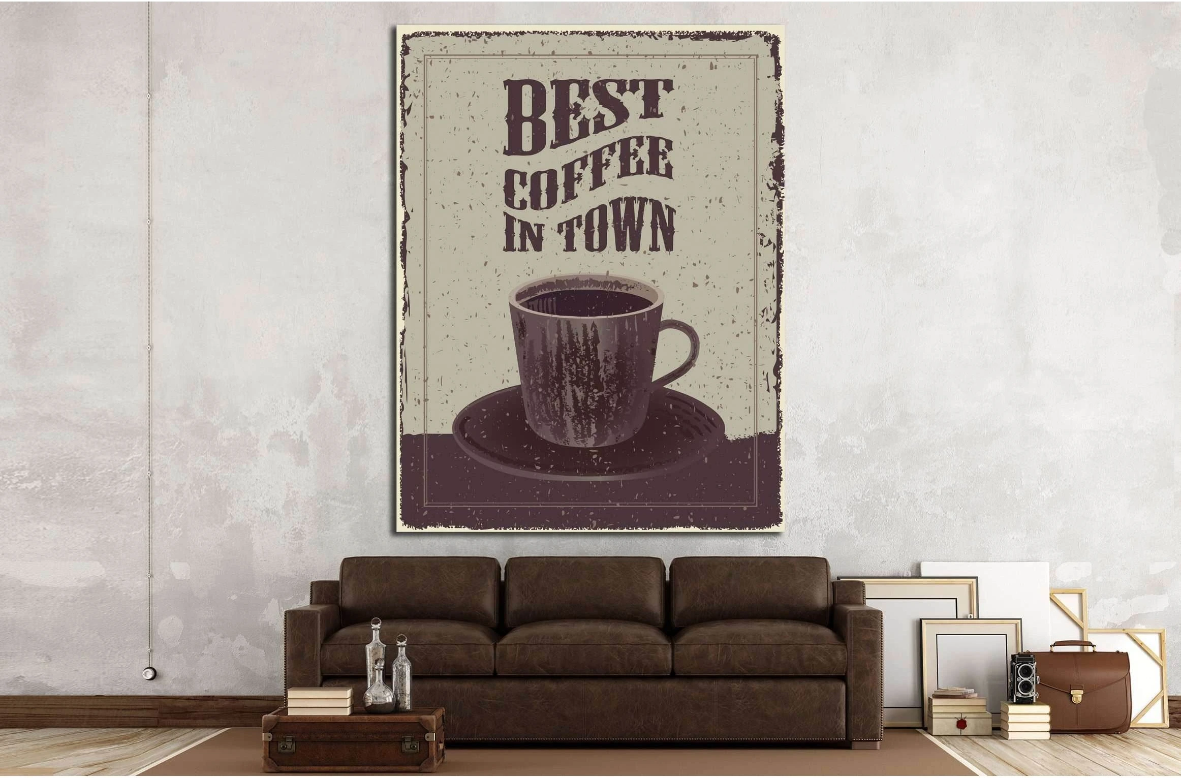 Art canvas in vintage style №4521 Ready to Hang Canvas Print - Zellart Canvas Prints ALL_Products, s-4521