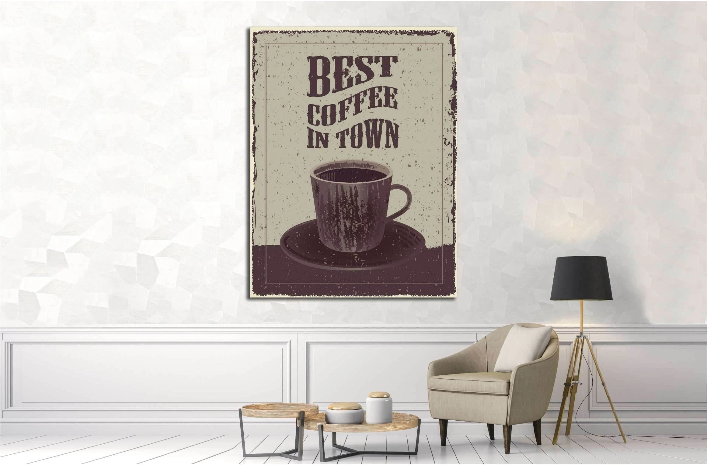 Art canvas in vintage style №4521 Ready to Hang Canvas Print - Zellart Canvas Prints ALL_Products, s-4521