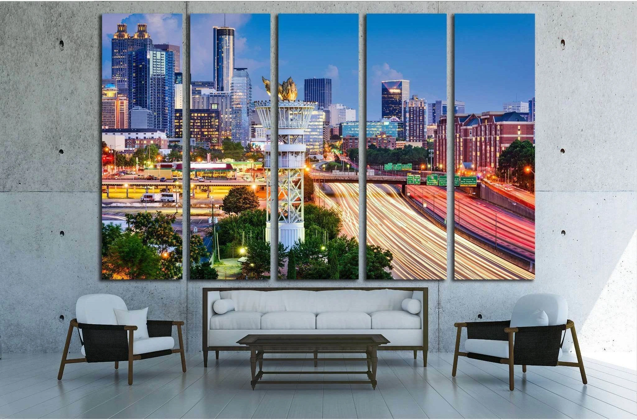 Atlanta, Georgia, USA №1638 Ready to Hang Canvas Print - Zellart Canvas Prints ALL_Products, s-1638