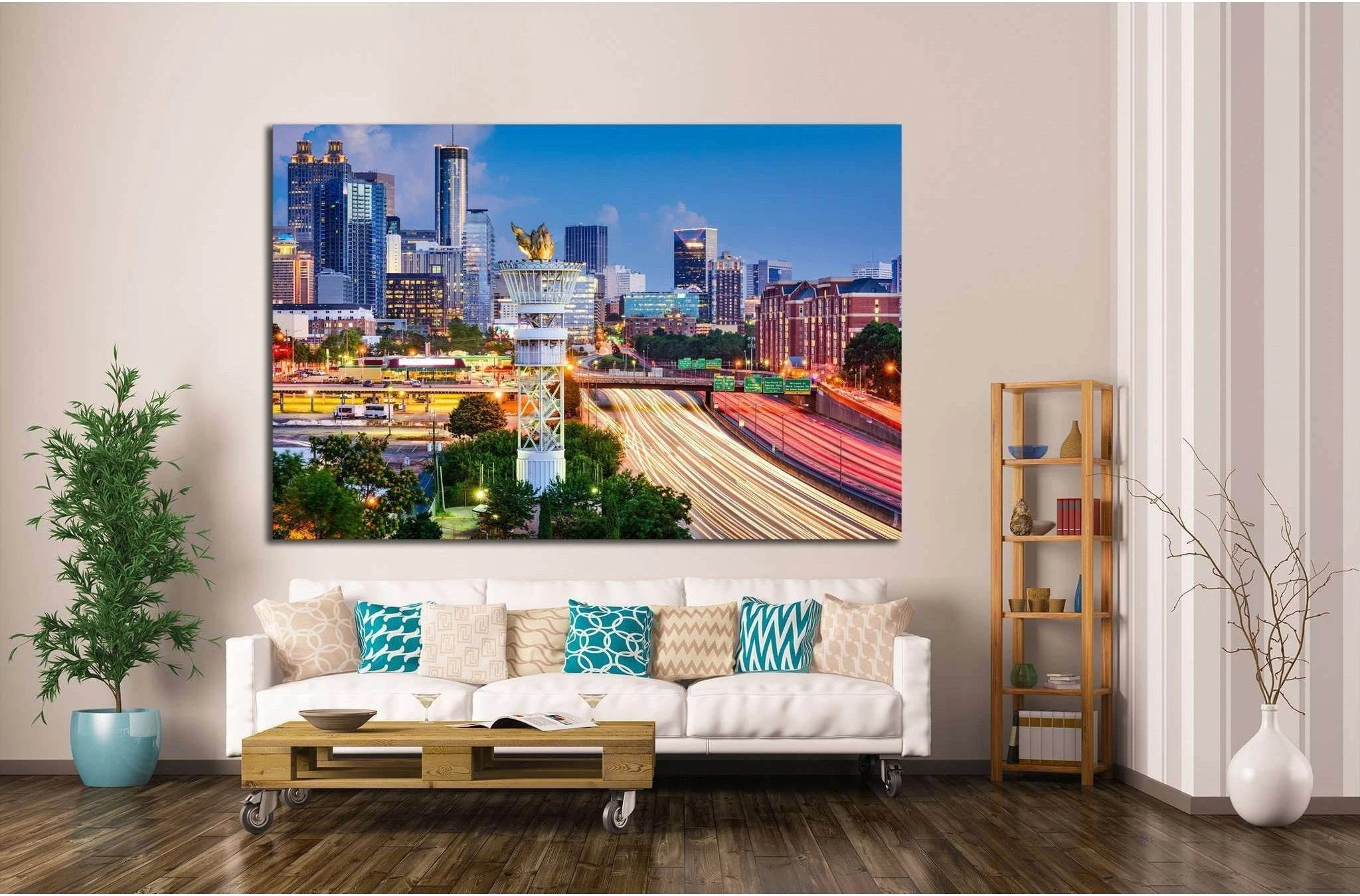 Atlanta, Georgia, USA №1638 Ready to Hang Canvas Print - Zellart Canvas Prints ALL_Products, s-1638