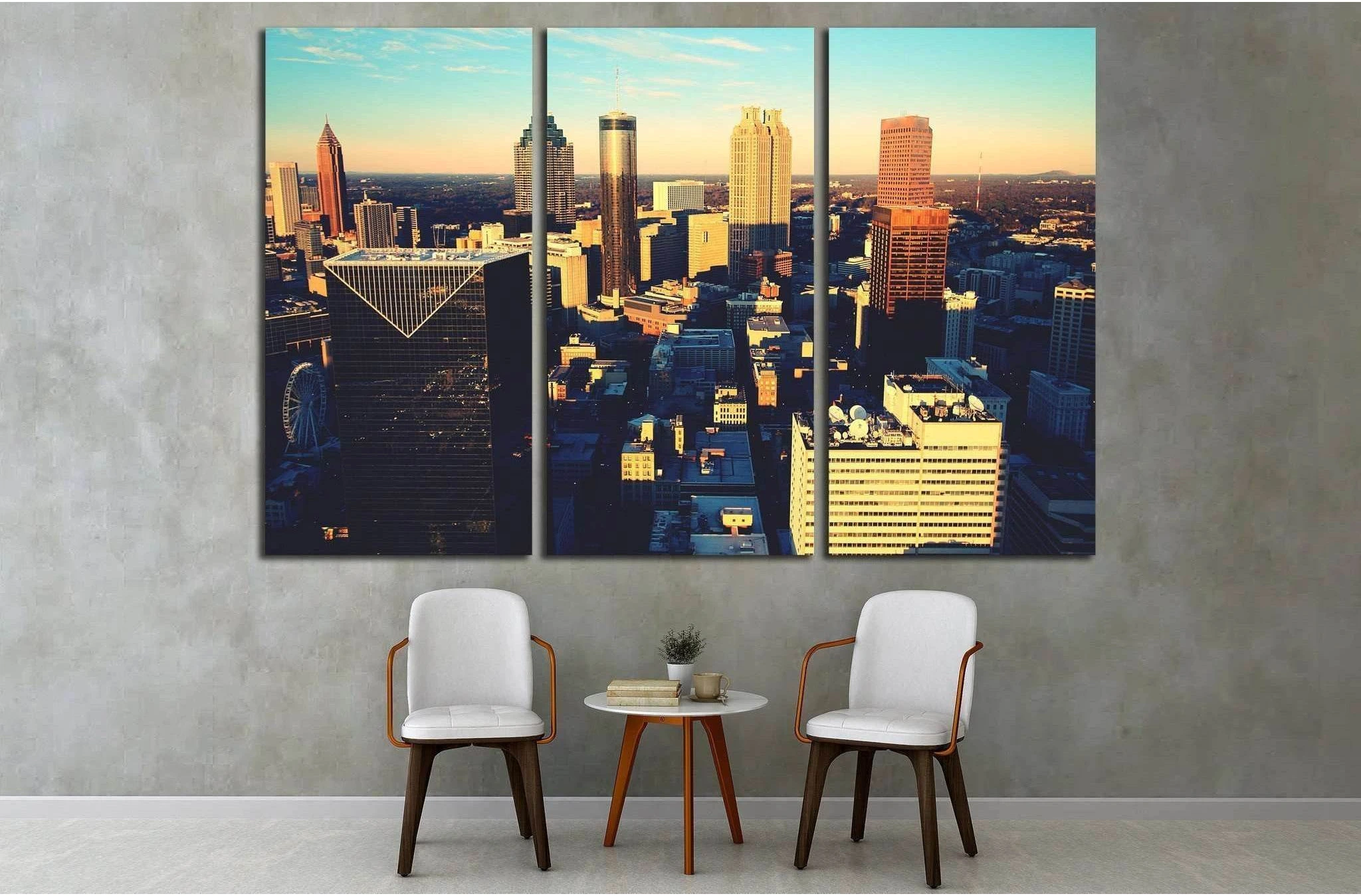 Atlanta's southern core №1761 Ready to Hang Canvas Print - Zellart Canvas Prints ALL_Products, s-1761