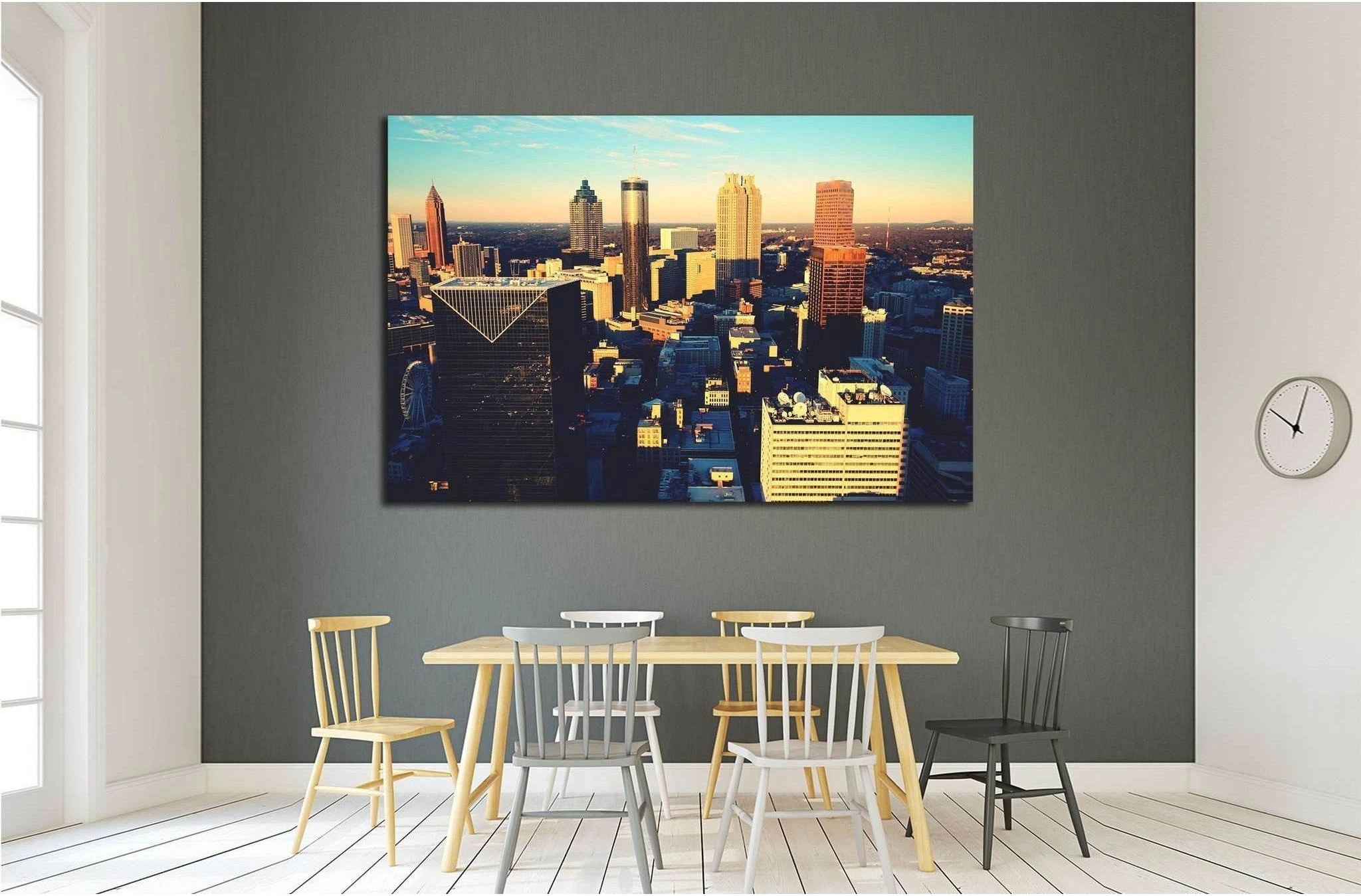 Atlanta's southern core №1761 Ready to Hang Canvas Print - Zellart Canvas Prints ALL_Products, s-1761