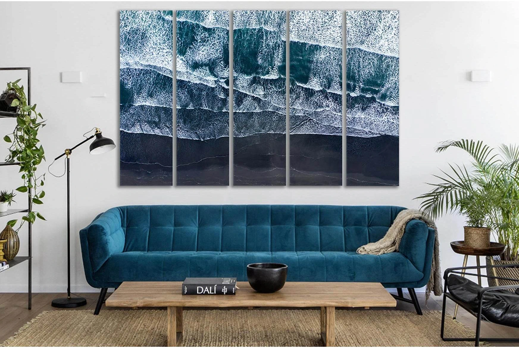 Atlantic Ocean Waves №SL51 Ready to Hang Canvas Print - Zellart Canvas Prints 0new, ALL_Products, Beach Ocean & Waves