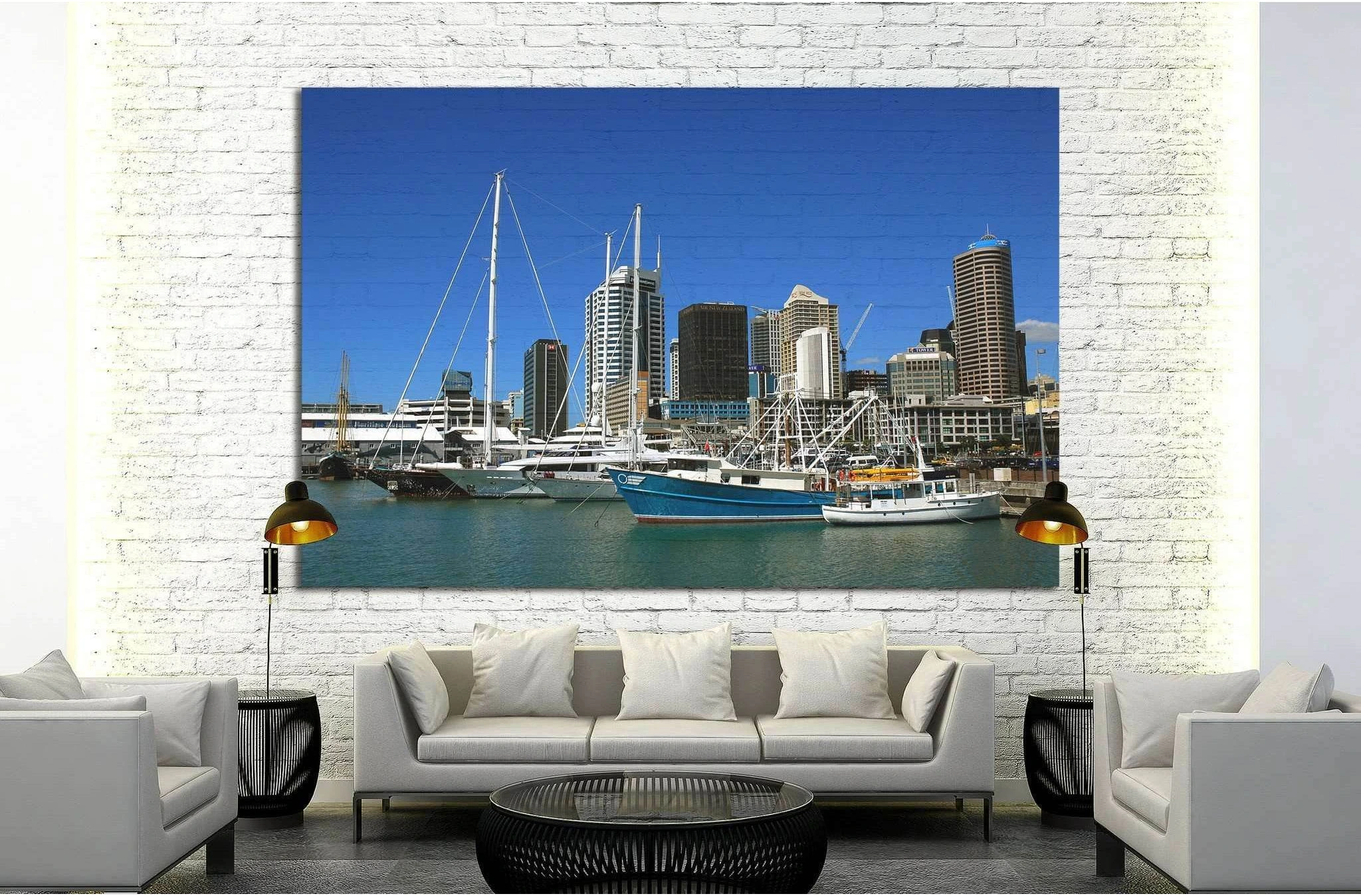 Auckland city, New Zealand №1138 Ready to Hang Canvas Print - Zellart Canvas Prints ALL_Products, s-1138