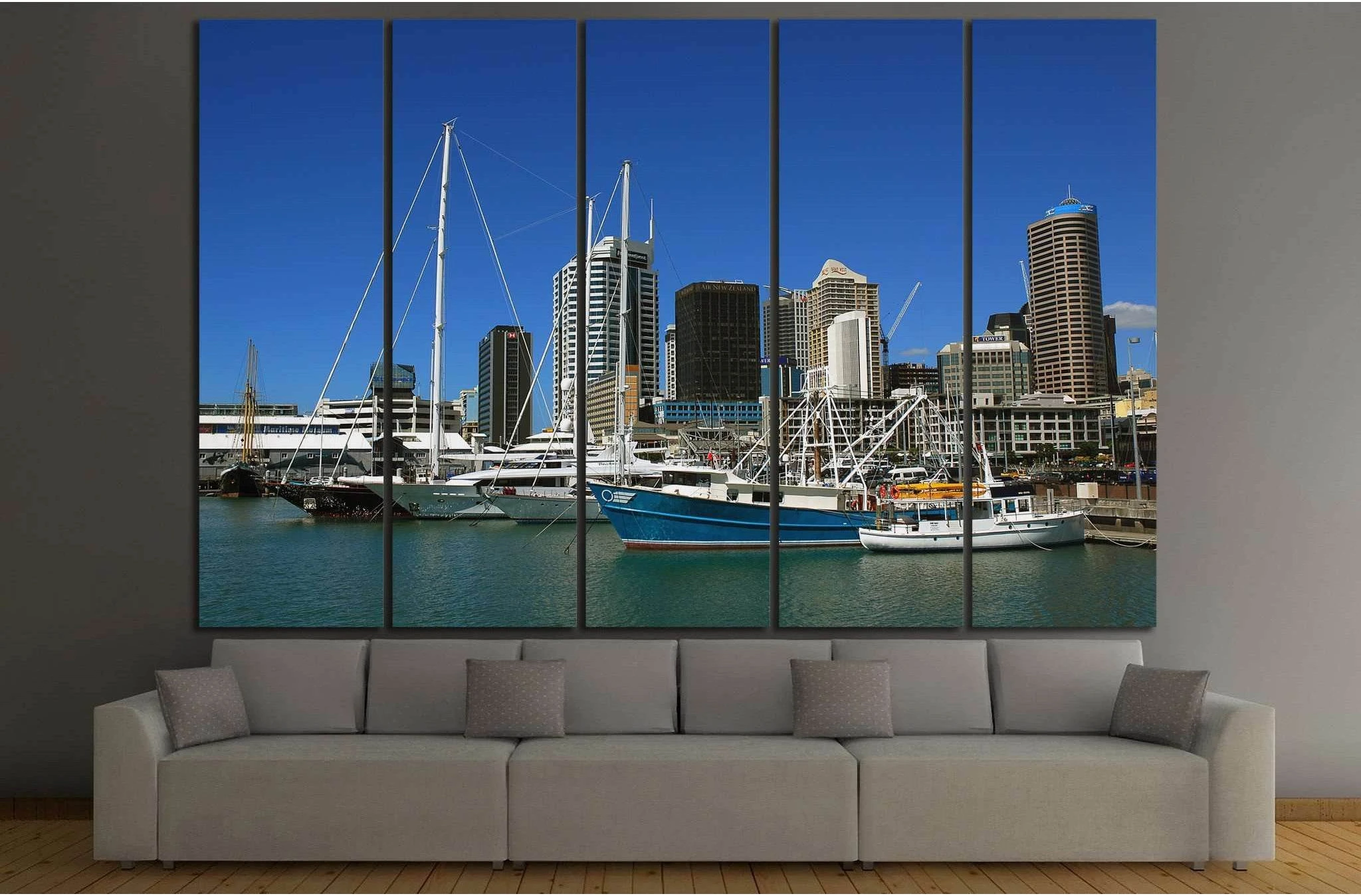 Auckland city, New Zealand №1138 Ready to Hang Canvas Print - Zellart Canvas Prints ALL_Products, s-1138